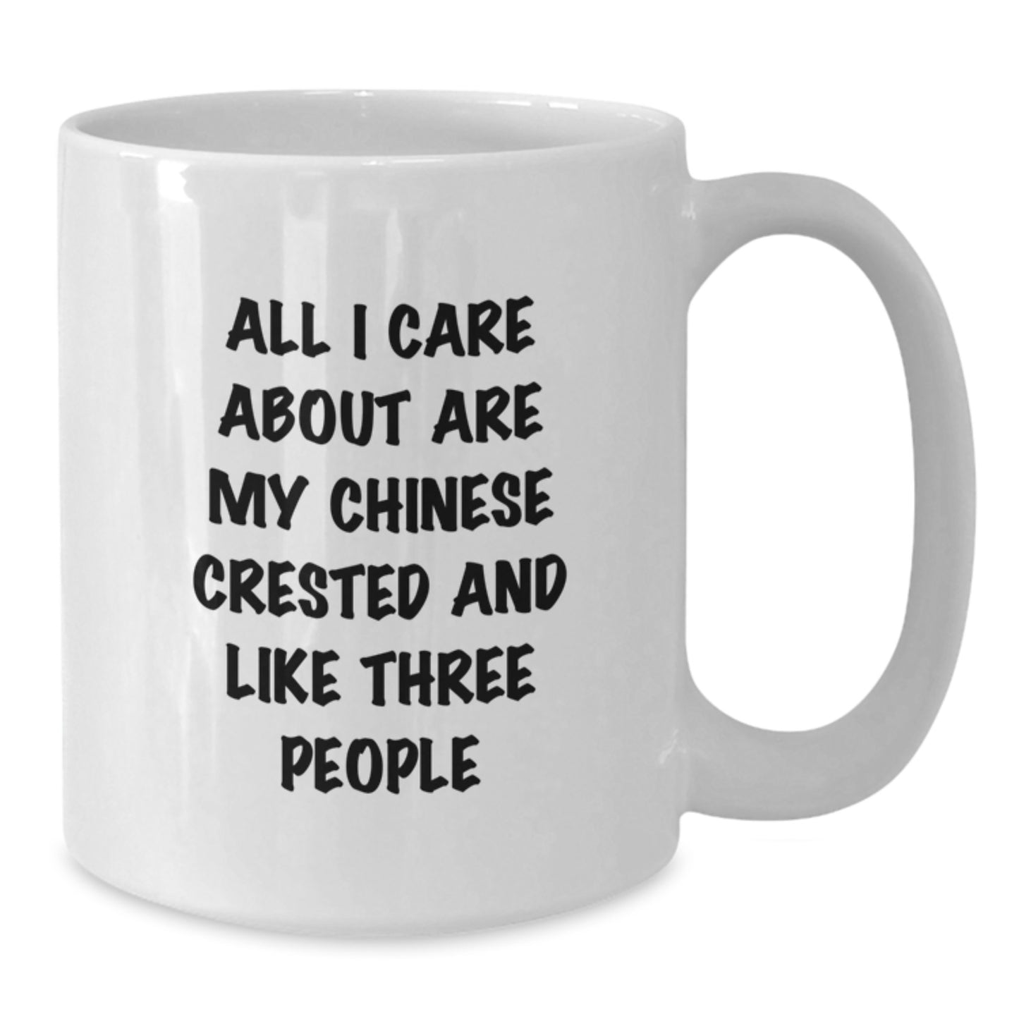 Chinese Crested Dog Lovers Gifts from Friends for Chinese Crested Dog Owners Funny Quote White Coffee Mug - Additional