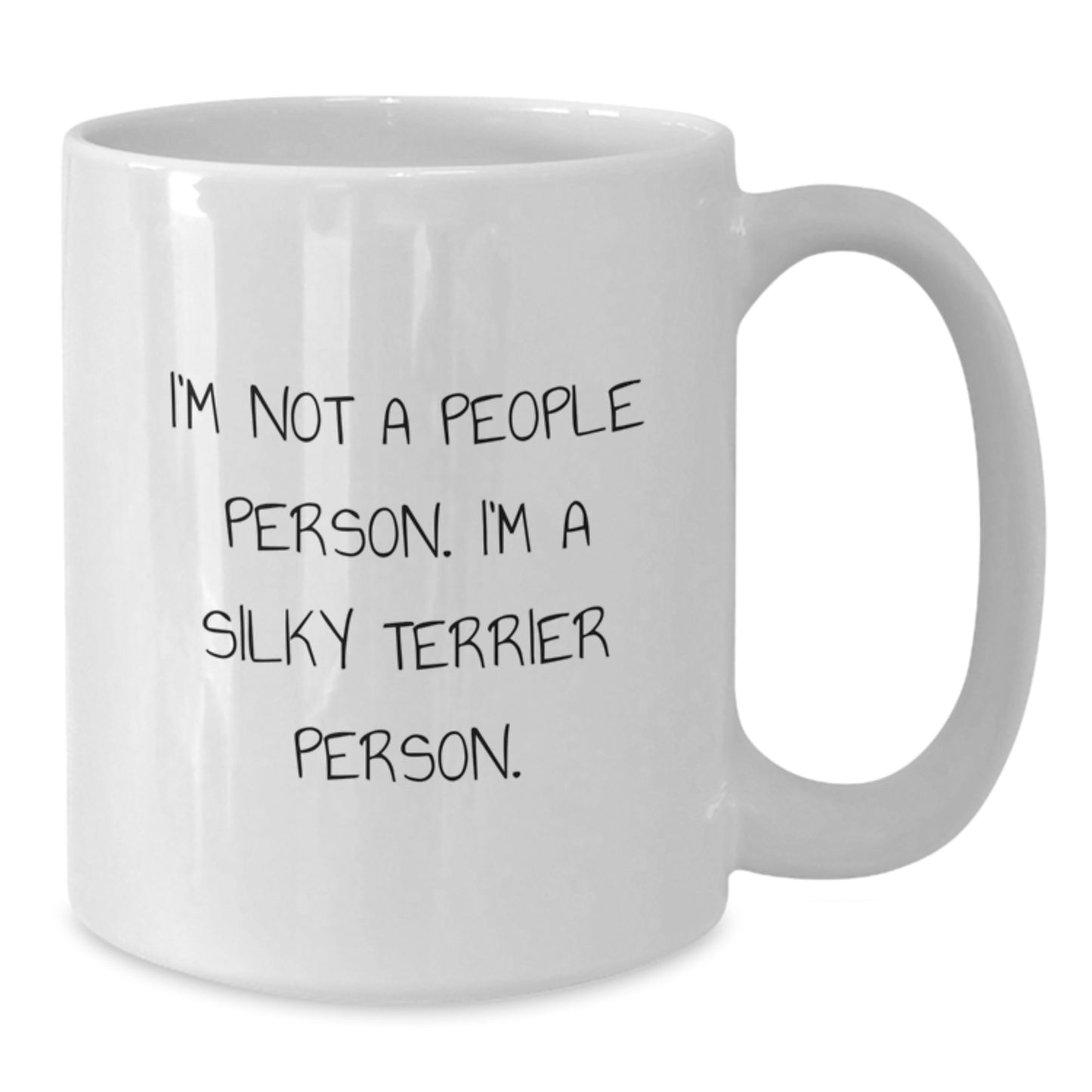 Funny Silky Terrier Dog White Coffee Mug Gifts from Men to Family on Valentine's - Additional