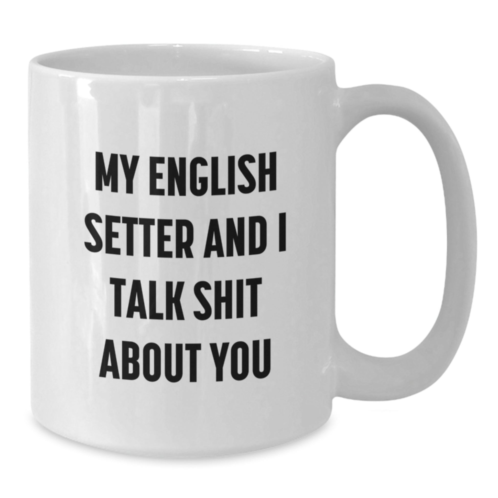 English Setter Keepsake Mug for Him White Ceramic Birthday Gift - Additional