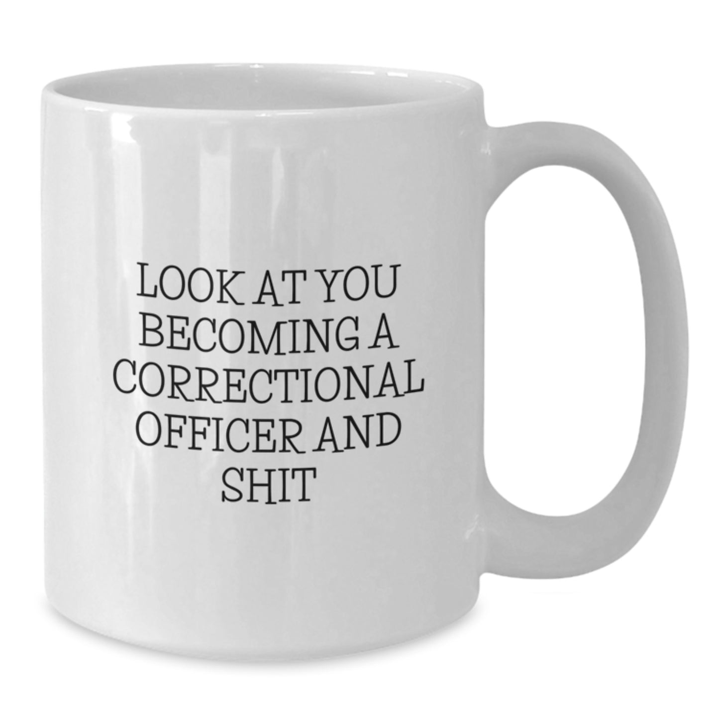 Funny Correctional Officer Quote Gifts from Friends, Humorous White Coffee Mug for Correctional Officer, Mother's Day Unique Gifts - Additional