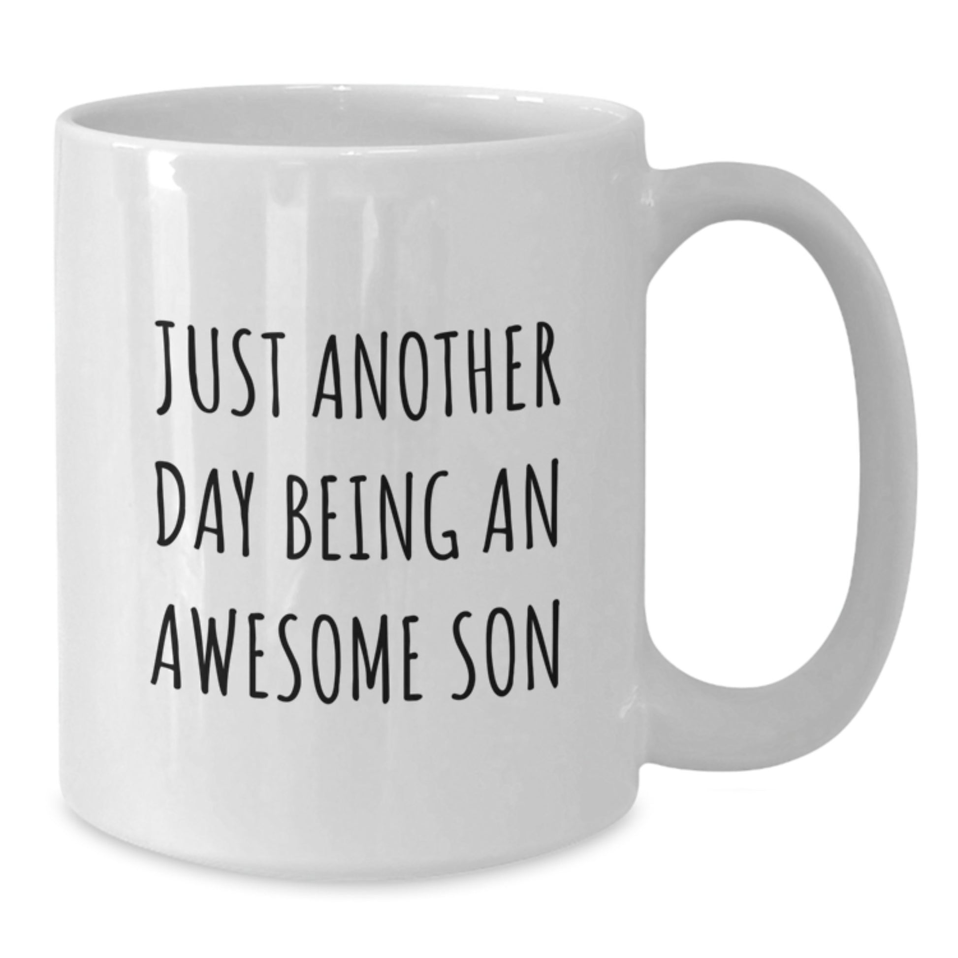 Funny Quotes Son Gifts White Coffee Mug from Mom for Her Awesome Son's Mother's Day Unique Present - Additional