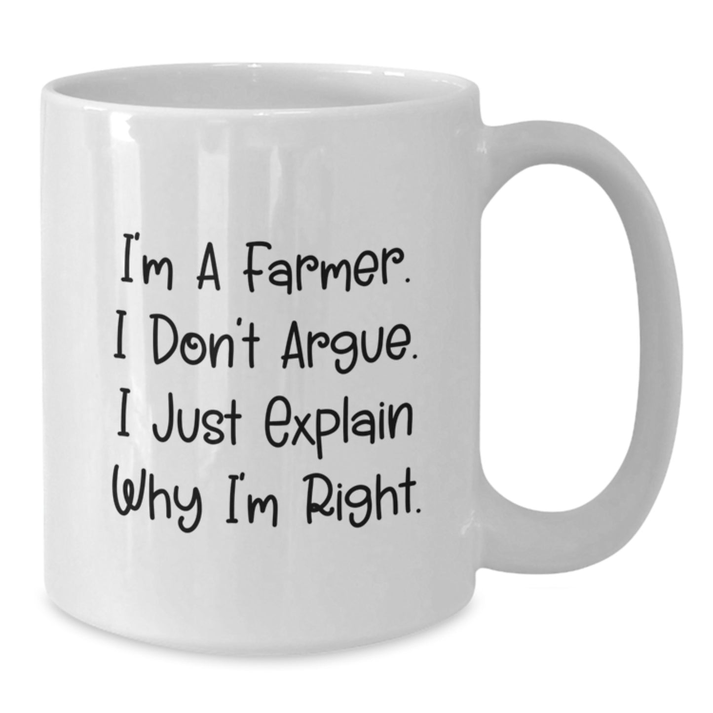Funny Quotes for Farmers Gifts from Family - White Coffee Mug - Inspirational Farmer Mug for Christmas - Additional