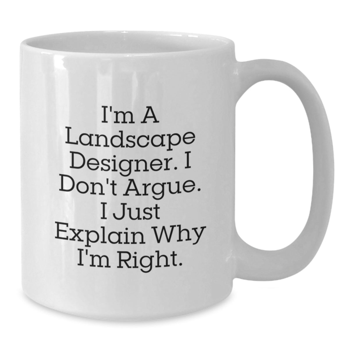 Landscape Designer Gift for Him - A Humorous Keepsake Coffee Mug - Additional