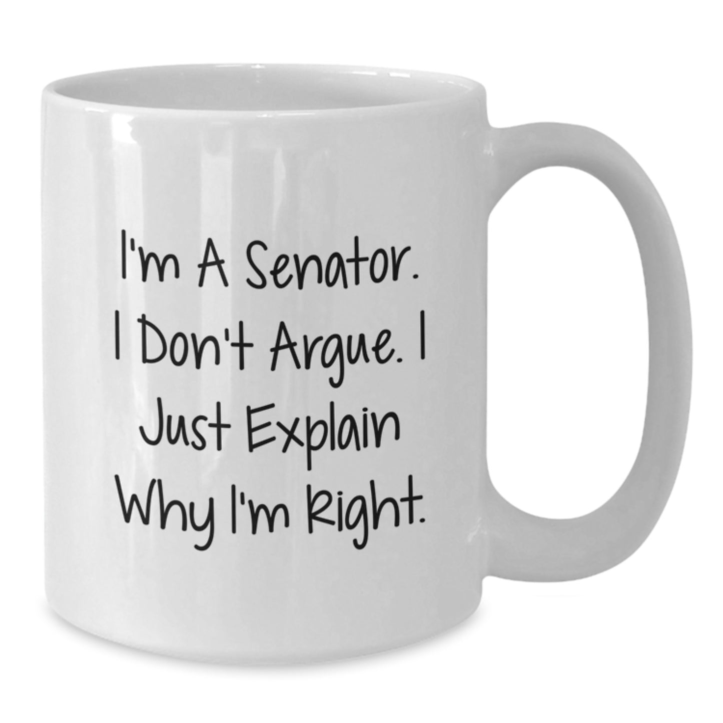 Funny Senator White Coffee Mug Gifts for Senator Friends from Men, Women, Family on Graduation Unique Gifts Day - Additional