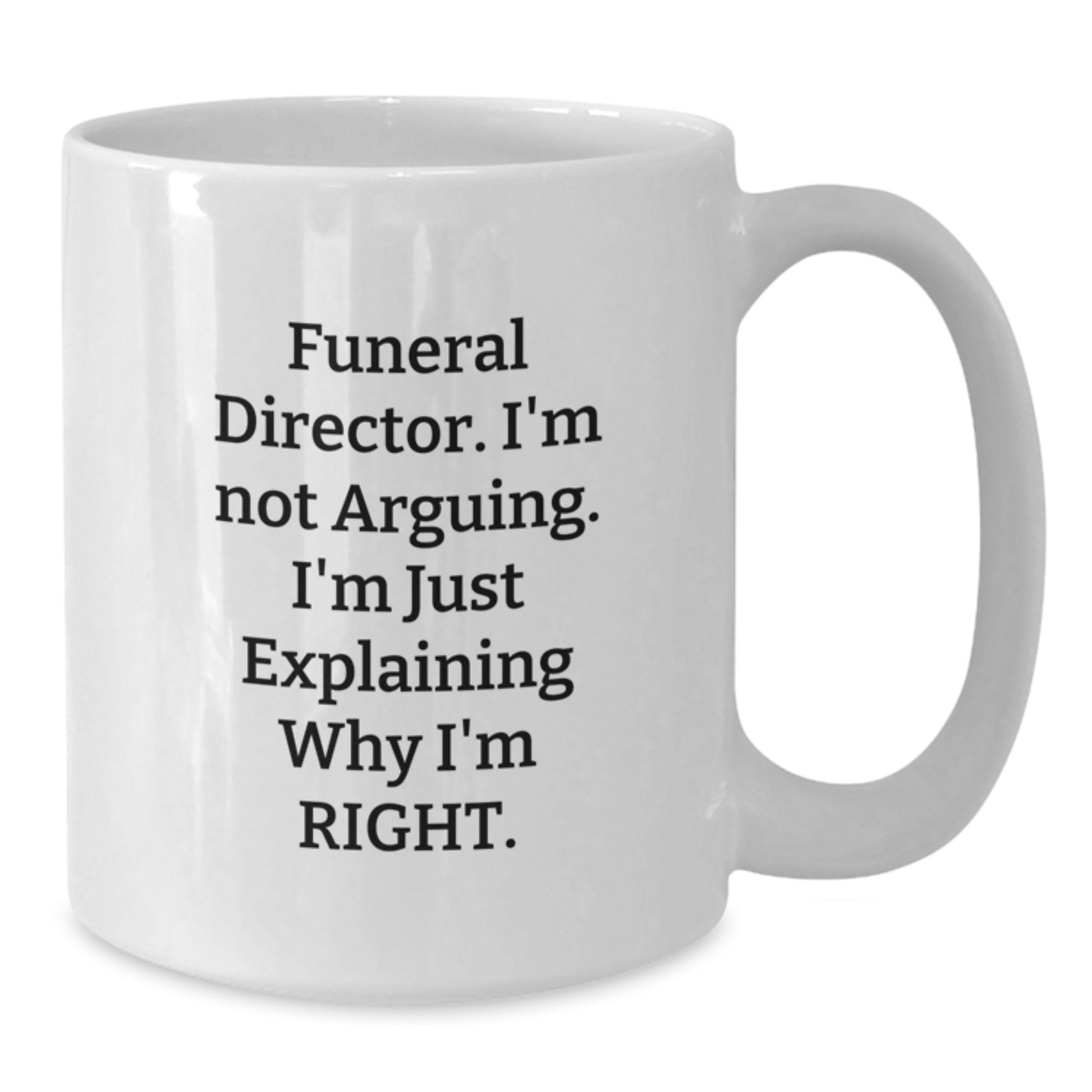 Funny White Coffee Mugs for Funeral Directors Gifts from Family, Unique Christmas Memorable Presents for Funeral Director Men Women Friends Coworkers - Additional