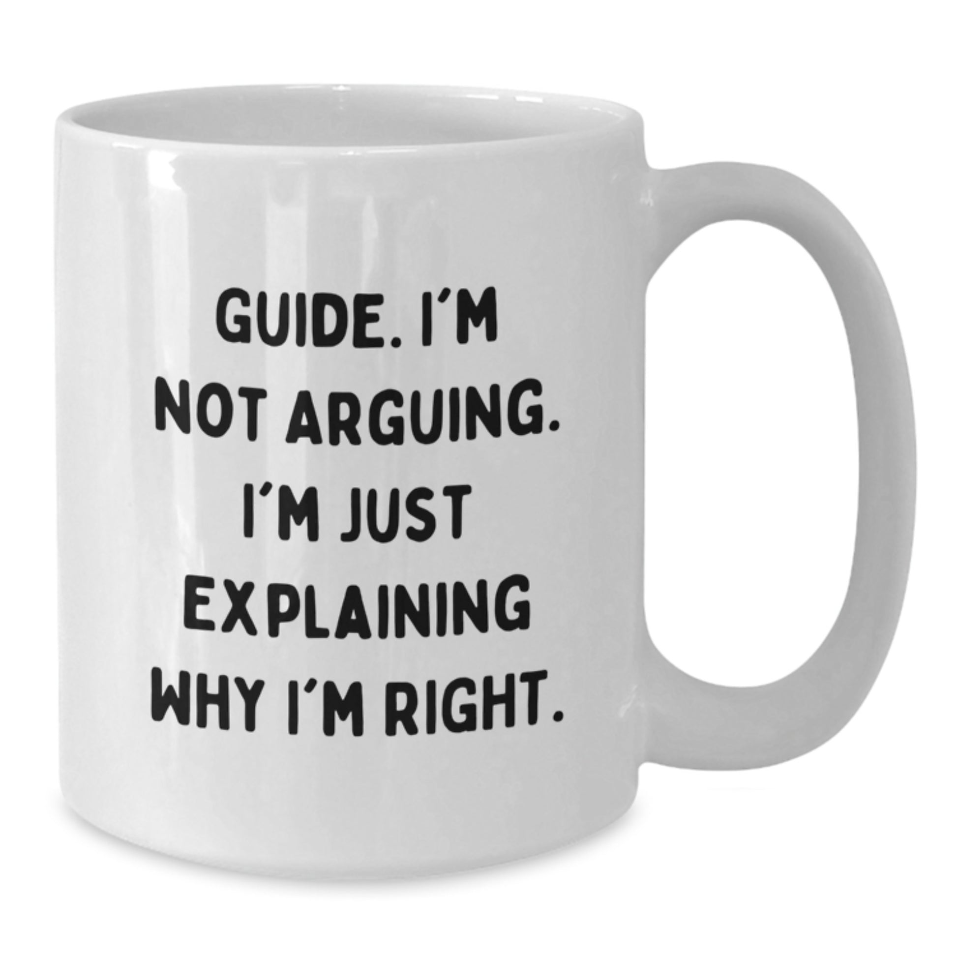 Funny Guide Gifts for Men, Funny White Coffee Mug, Guide Enthusiast Gifts, Gifts from Men to Guide Enthusiasts on Christmas Unique Gifts Day - Additional