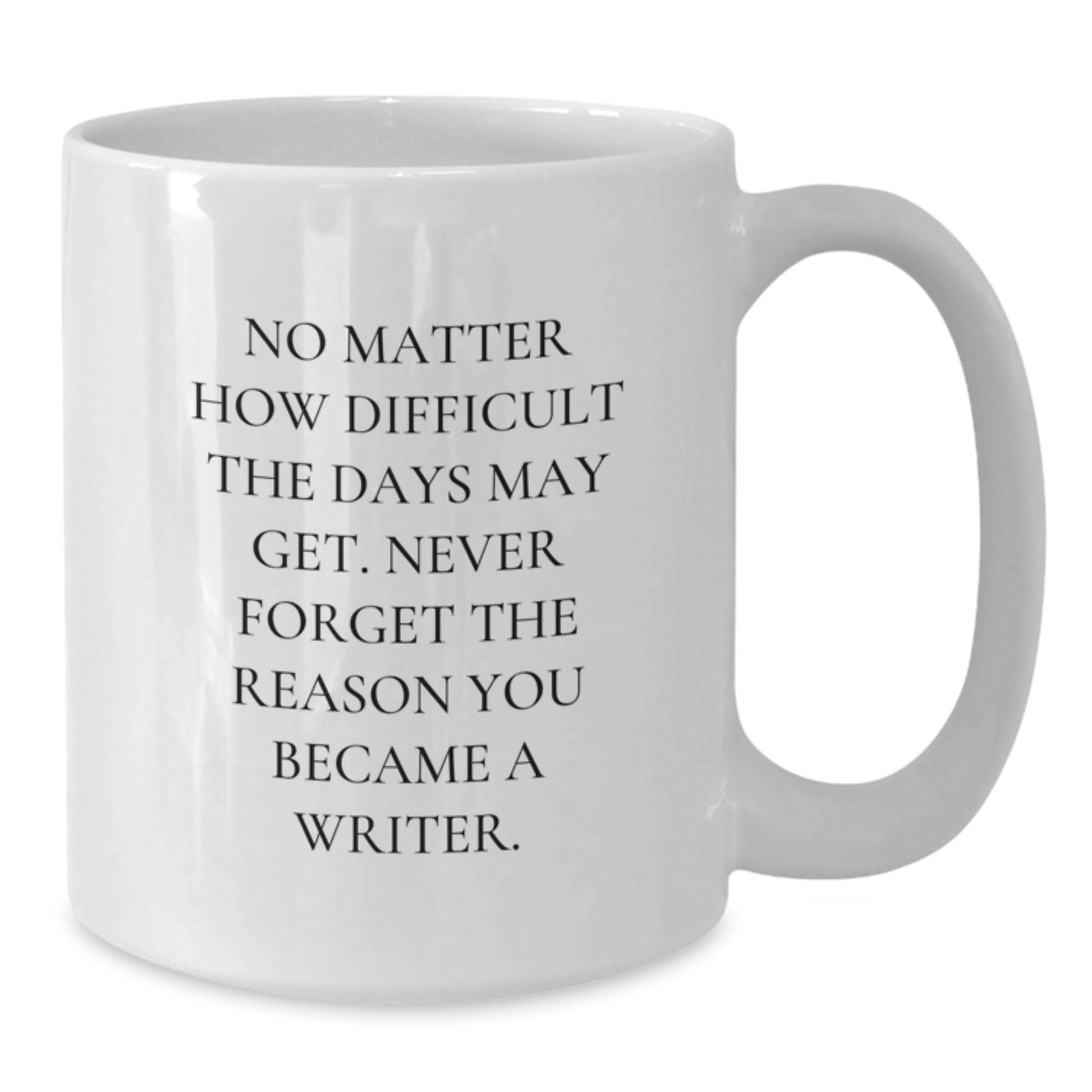 Inspiring Writer Gifts, Funny Quote Mug for Writers, White Coffee Mug - Gifts from Friends to Writers at Christmas - Additional
