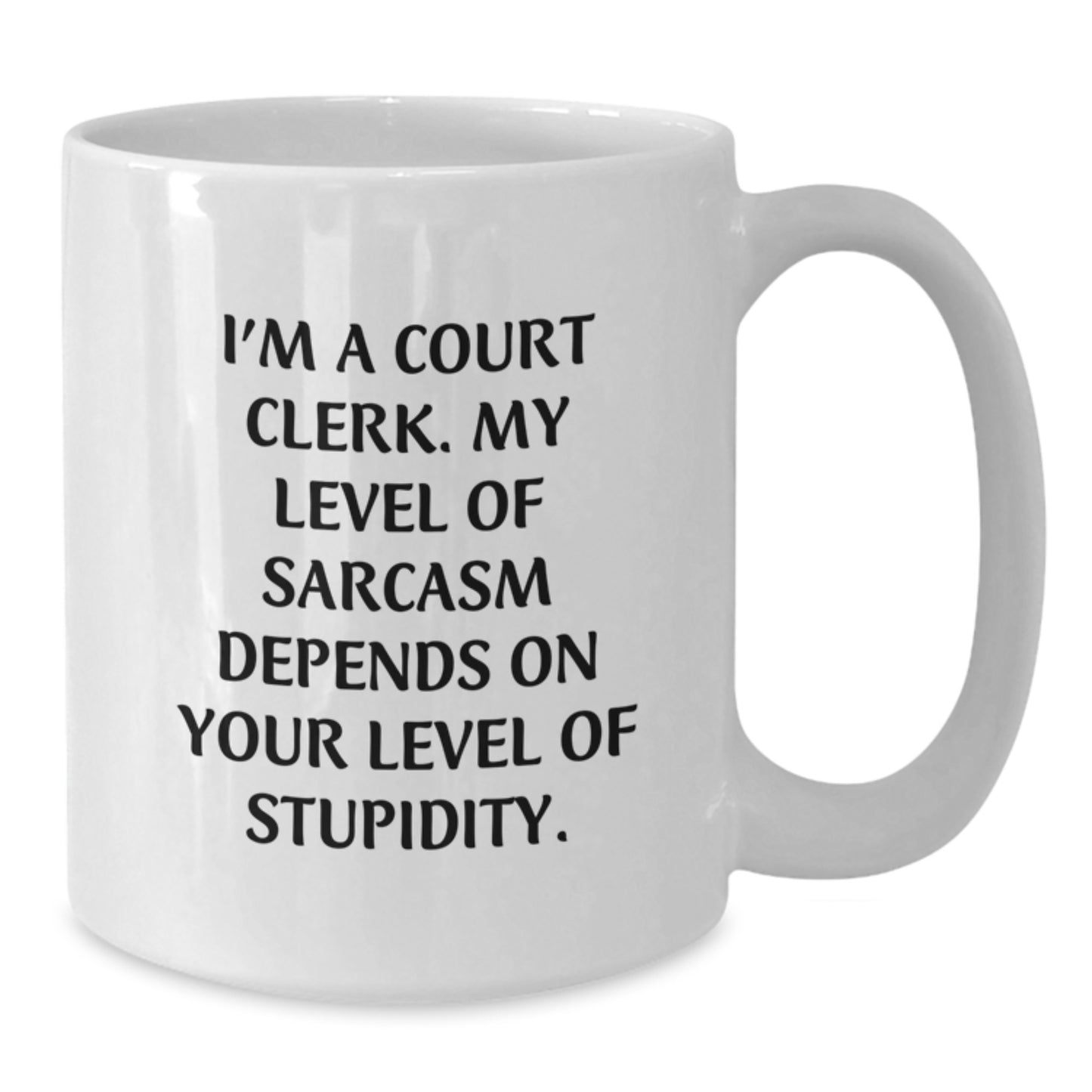 Funny Court Clerk White Coffee Mugs Gifts from Friends to Court Clerks - Christmas Unique Presents for Court Clerks' Office - Additional