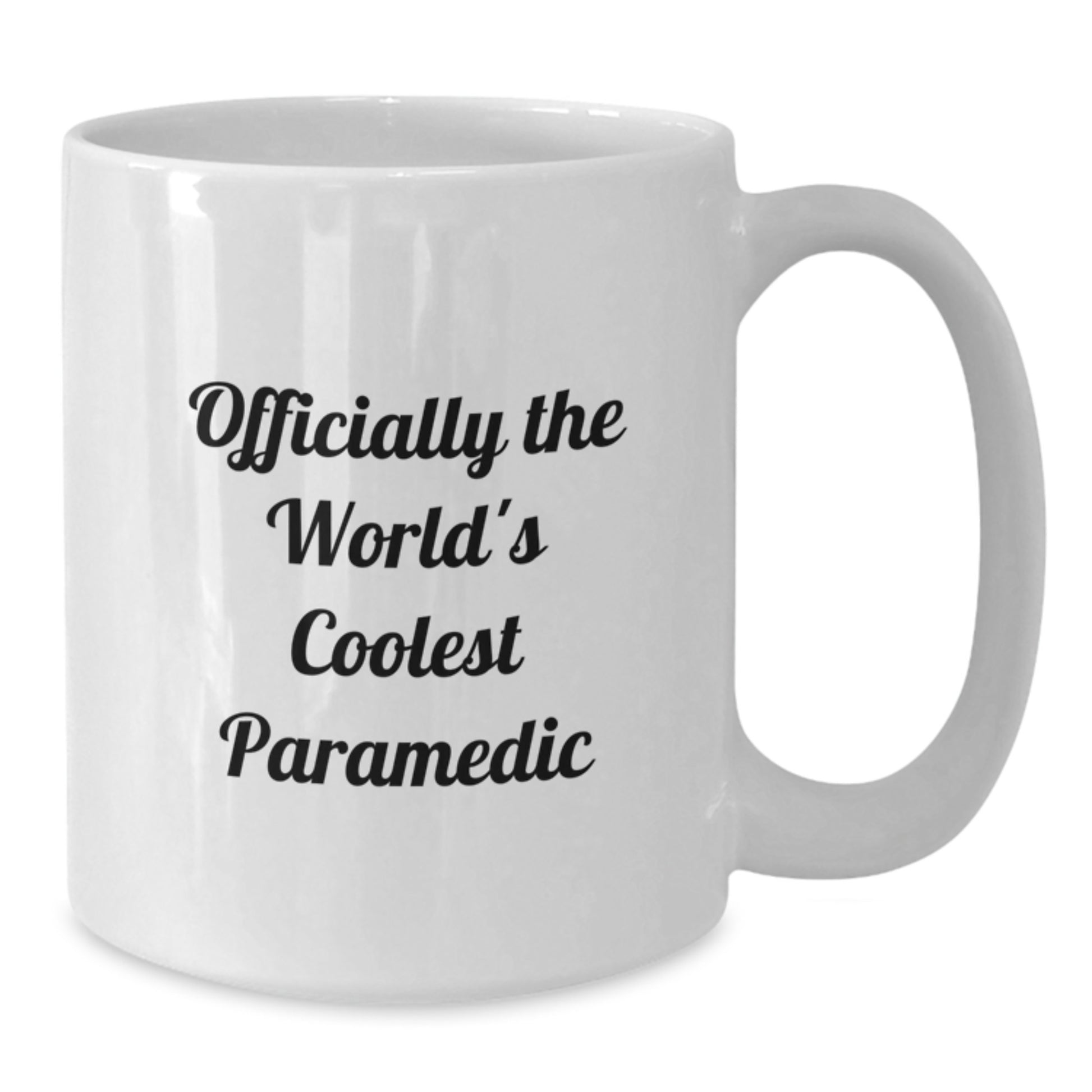 Funny Rescue Worker Gifts for Men, Graduation Unique Gifts from Family, White Coffee Mug, 'Officially The World's Coolest Rescue Worker' - Additional