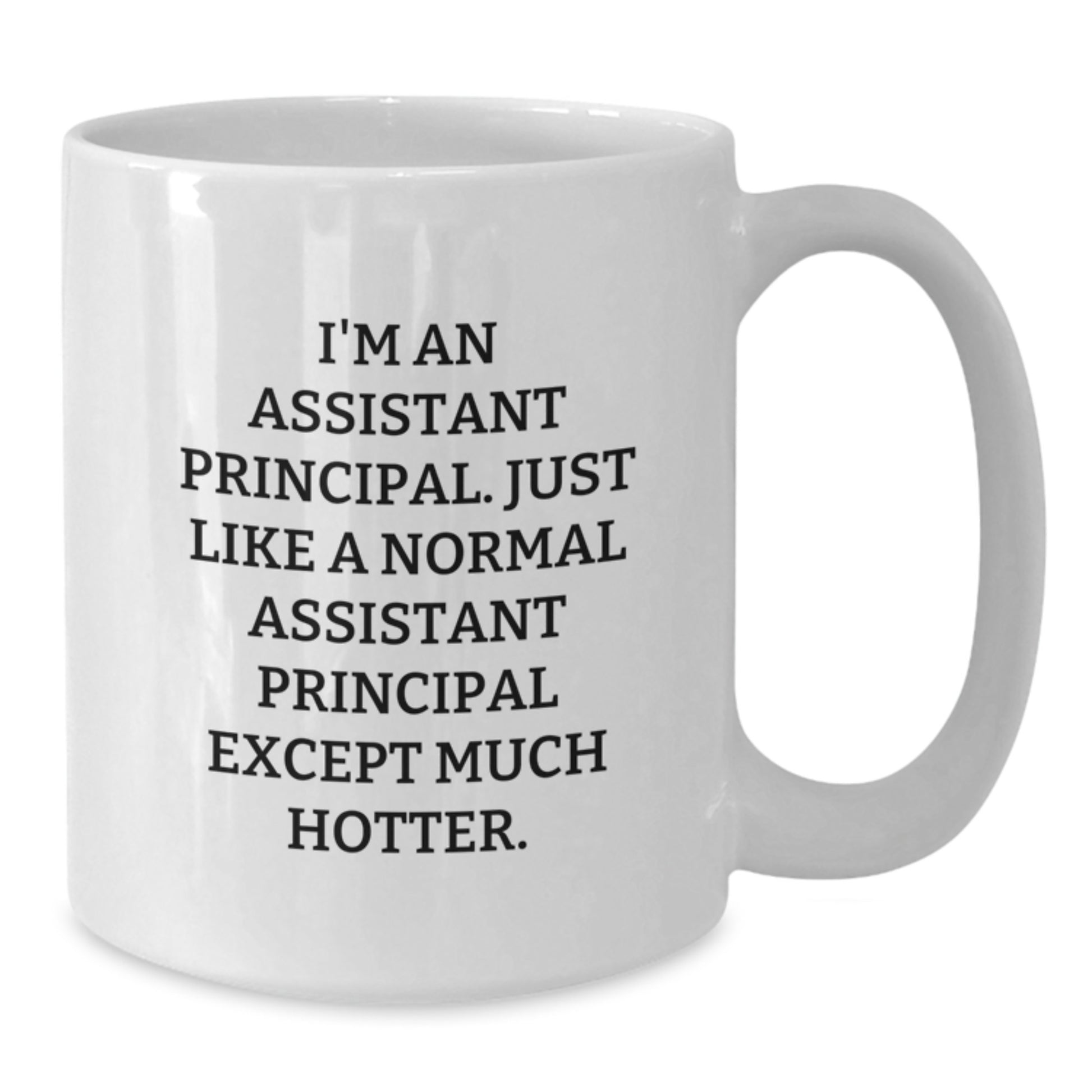 Funny Assistant Principal Gifts for Men - White Coffee Mug, I'm An Assistant Principal, Hotter Edition, Mother's Day Unique Gifts from Family - Additional