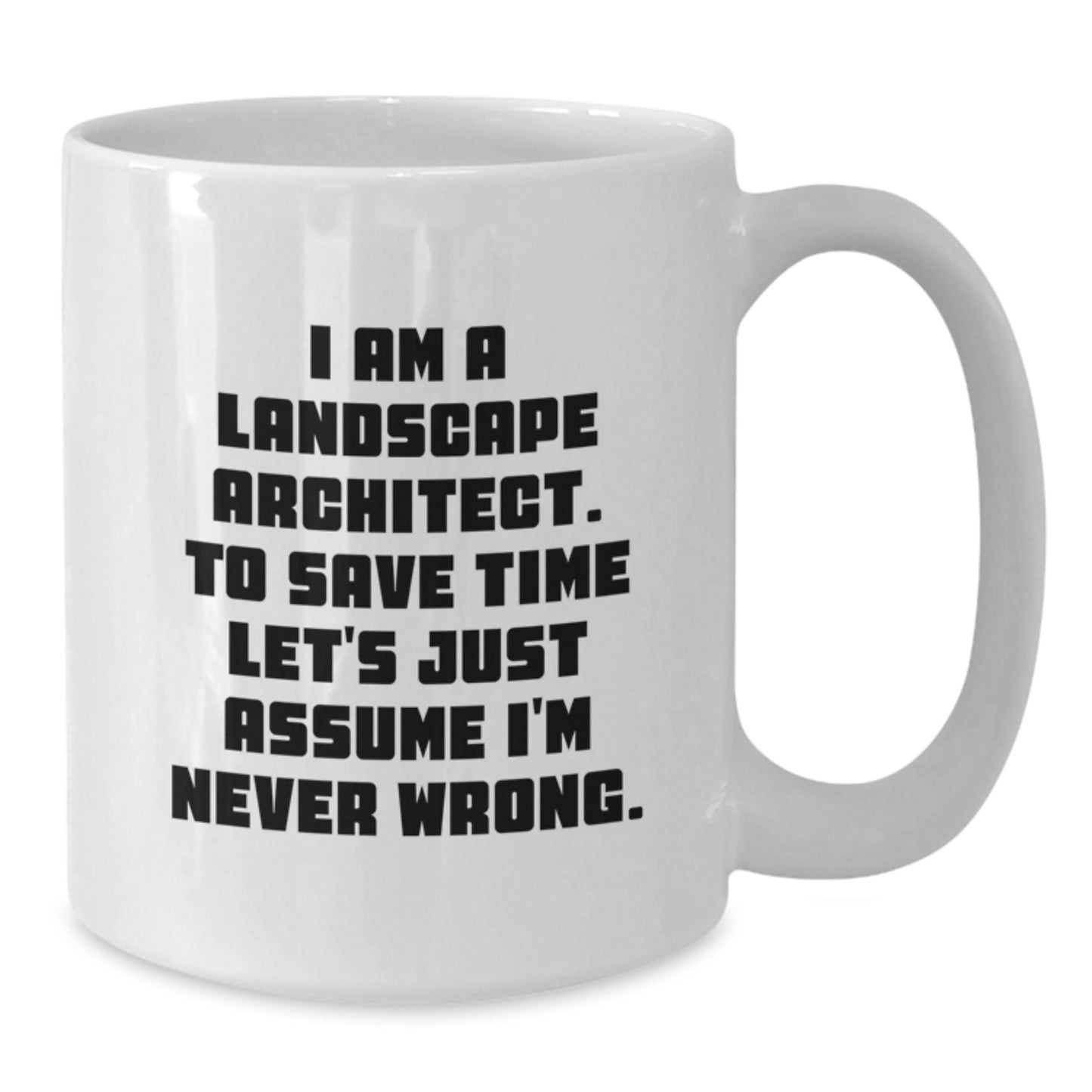 Funny Landscape Architect Gifts for Graduation - White Coffee Mug with I Am A Landscape Architect Quote - Gifts from Friends, Family, or Coworkers to Landscape Architect Men or Women - Additional