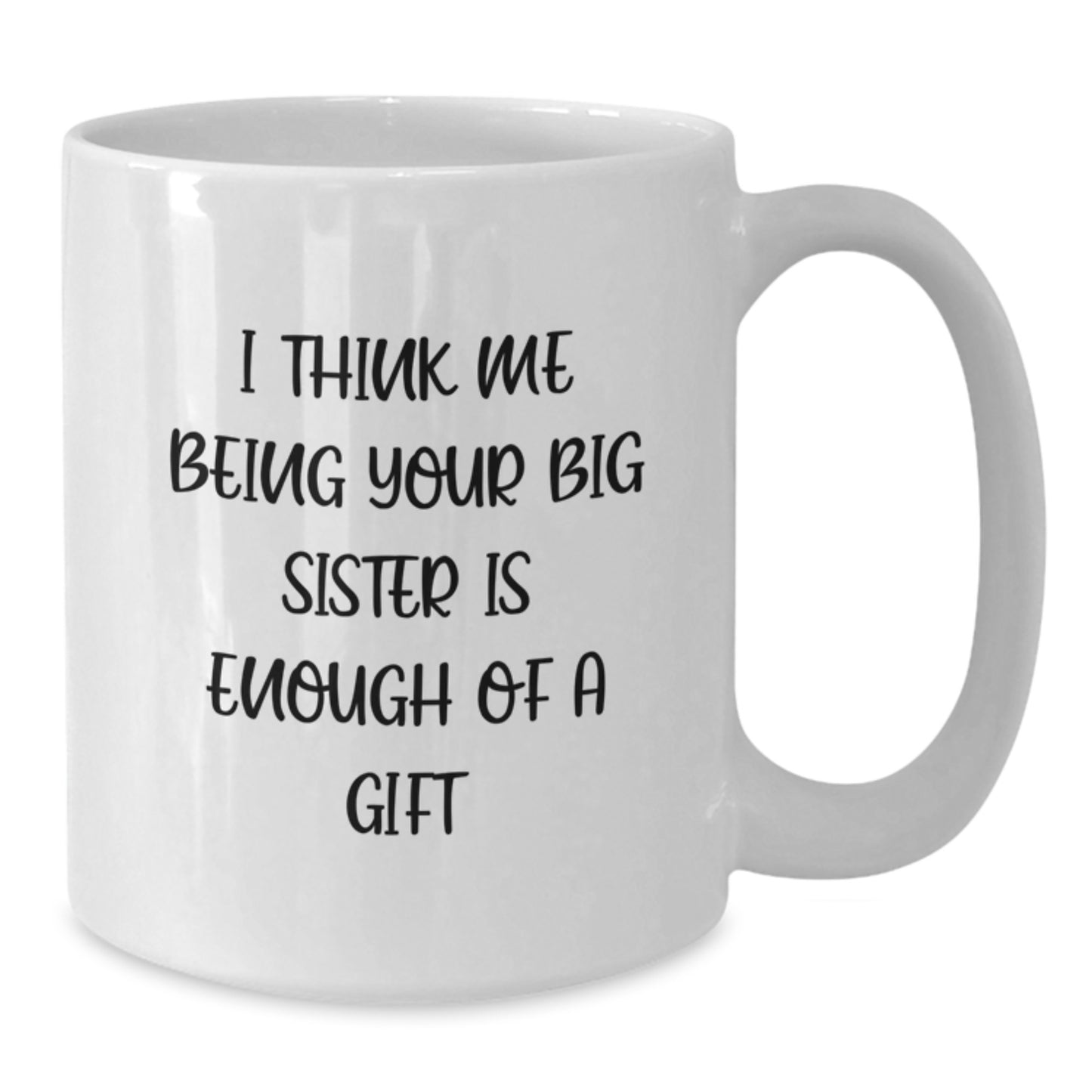 Birthday Gift for Mom Big Sister Mug – Being Big Sister Is Enough Of A - Additional