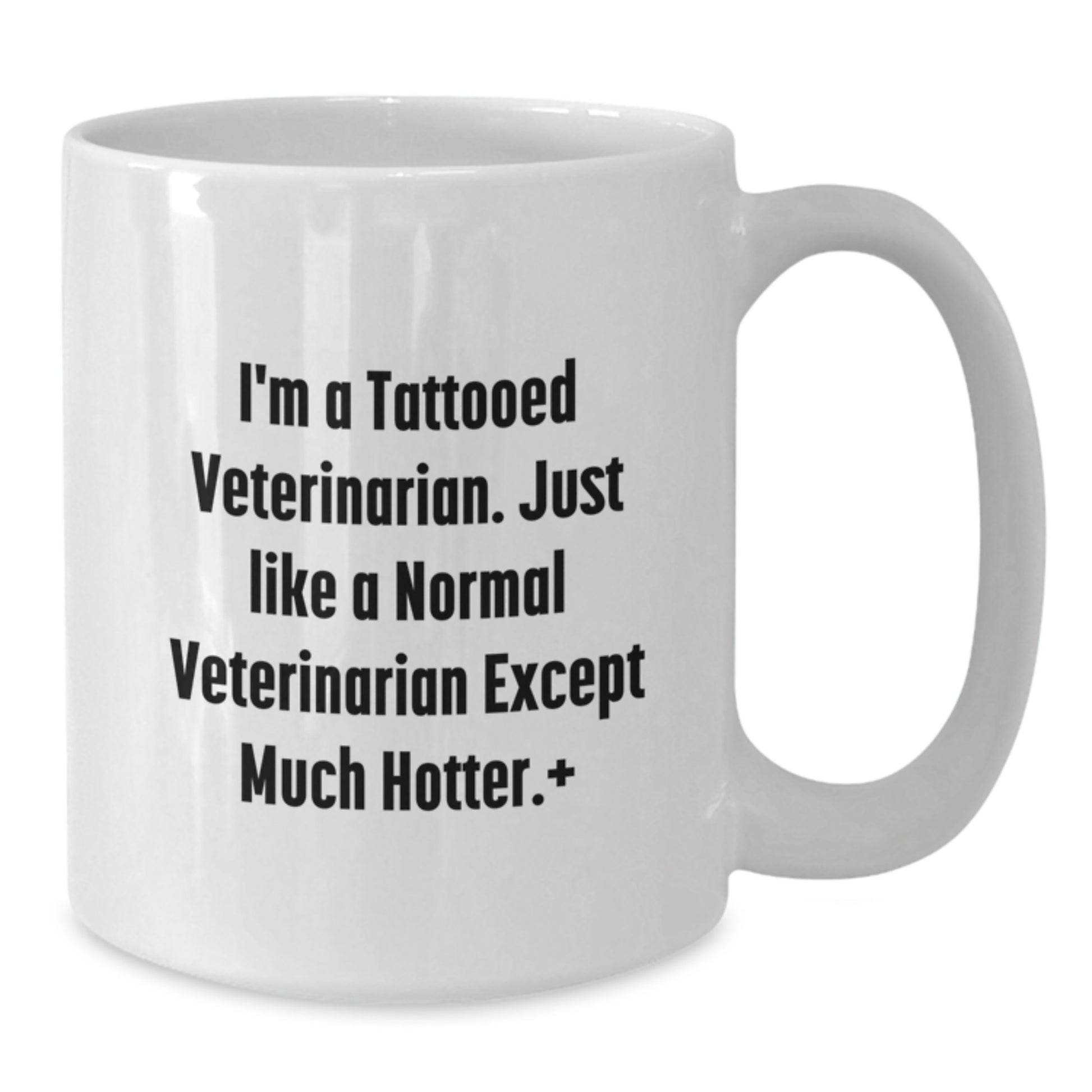 Funny Veterinarian Gifts from Friends to Men, Unique White Coffee Mug for Graduation, I'm A Tattooed Veterinarian, - Additional