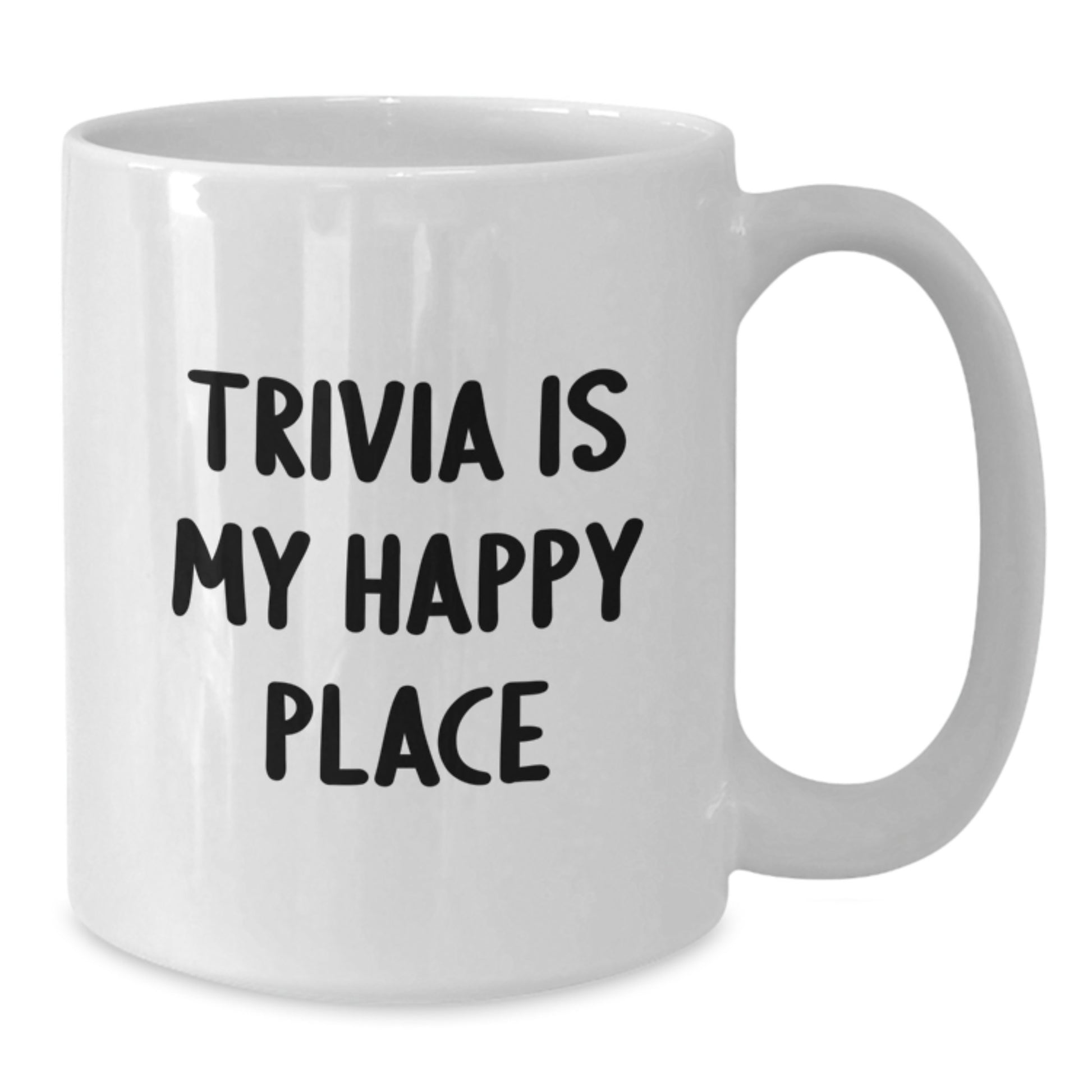 Trivia Lovers' Delight, Funny Trivia Quote, White Coffee Mug, Graduation Unique Gifts from Friends to Trivia Enthusiasts - Additional