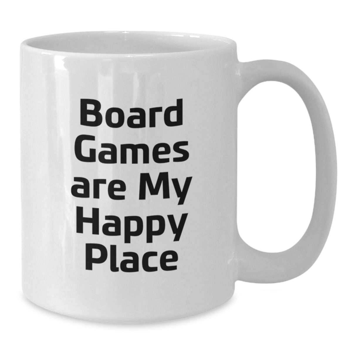 Funny Board Games Gifts for Him, White Coffee Mug, 'Board Games Are My Happy Place' Quote, Birthday Unique Gifts from Friends and Family - Additional