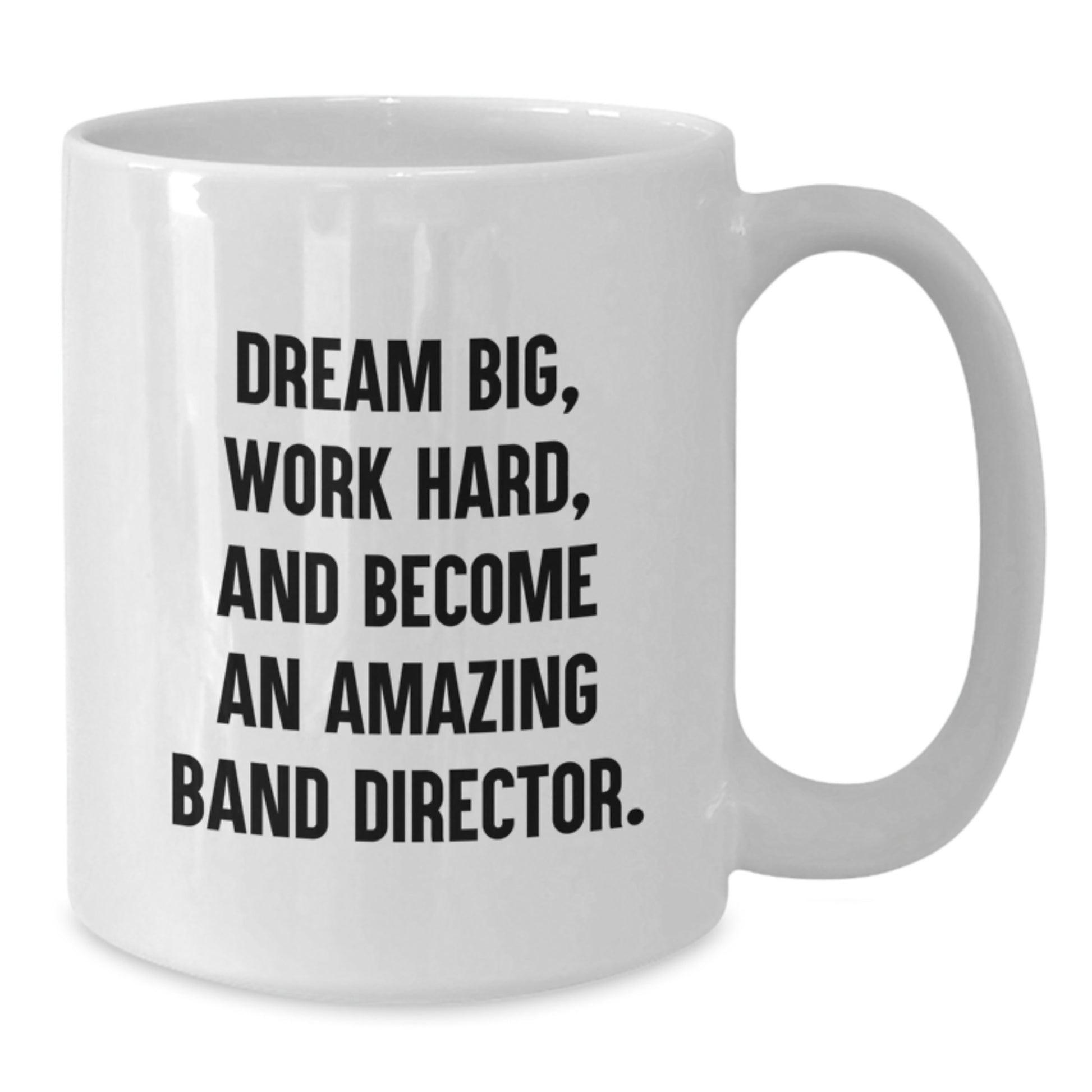 Funny Band Director Gifts for Men - White Coffee Mug for Christmas Unique Presents from Husband to Band Director - Additional