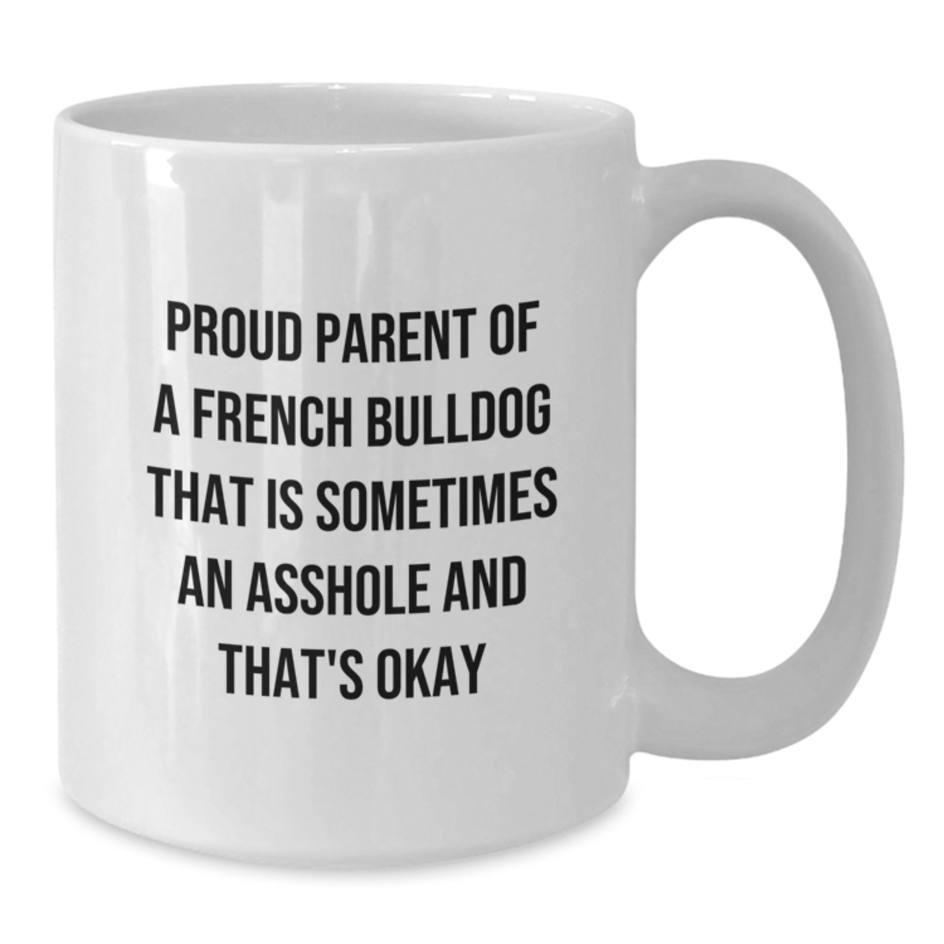 Funny French Bulldog Gifts for Men, French Bulldog Lover Dad White Coffee Mug, Proud Parent Quote, Unique Gifts from Dad to Son - Additional