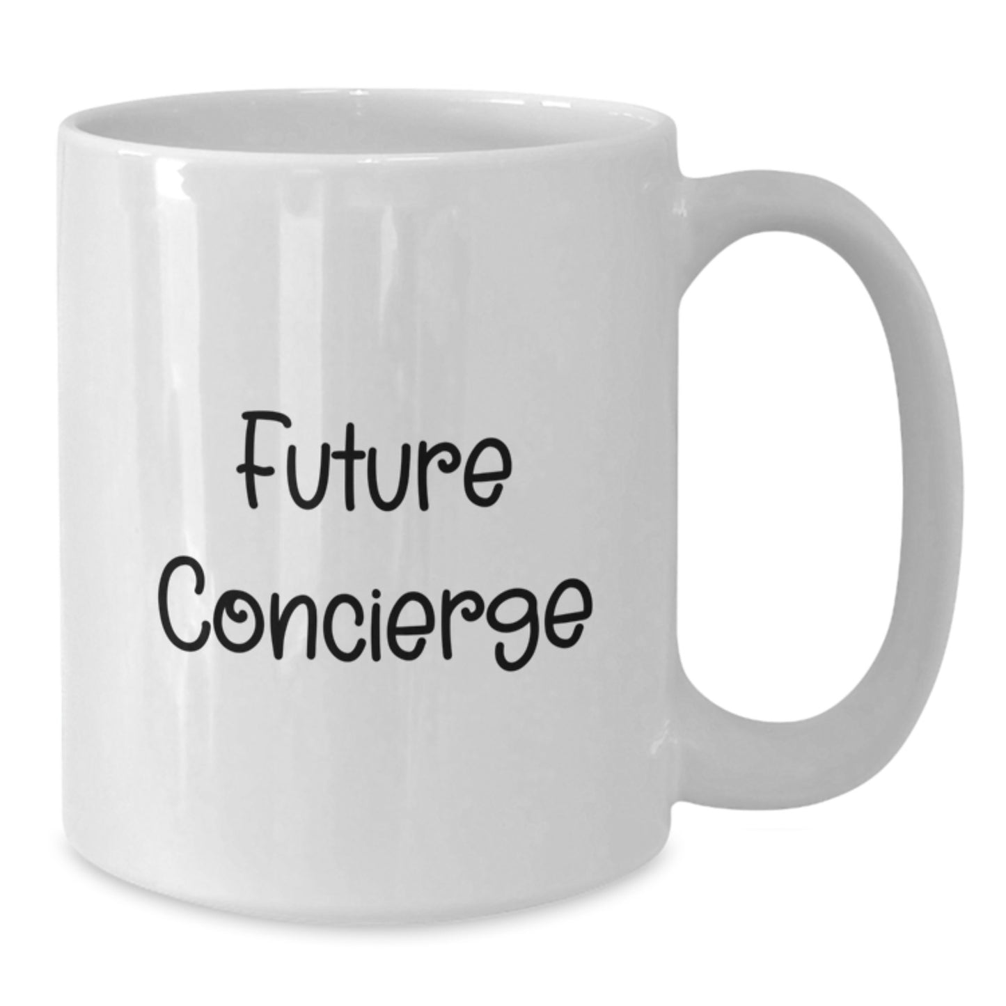 Funny Future Concierge Gifts for Men, White Coffee Mug, Christmas Unique Gifts from Friends, Family, or Coworkers - Additional