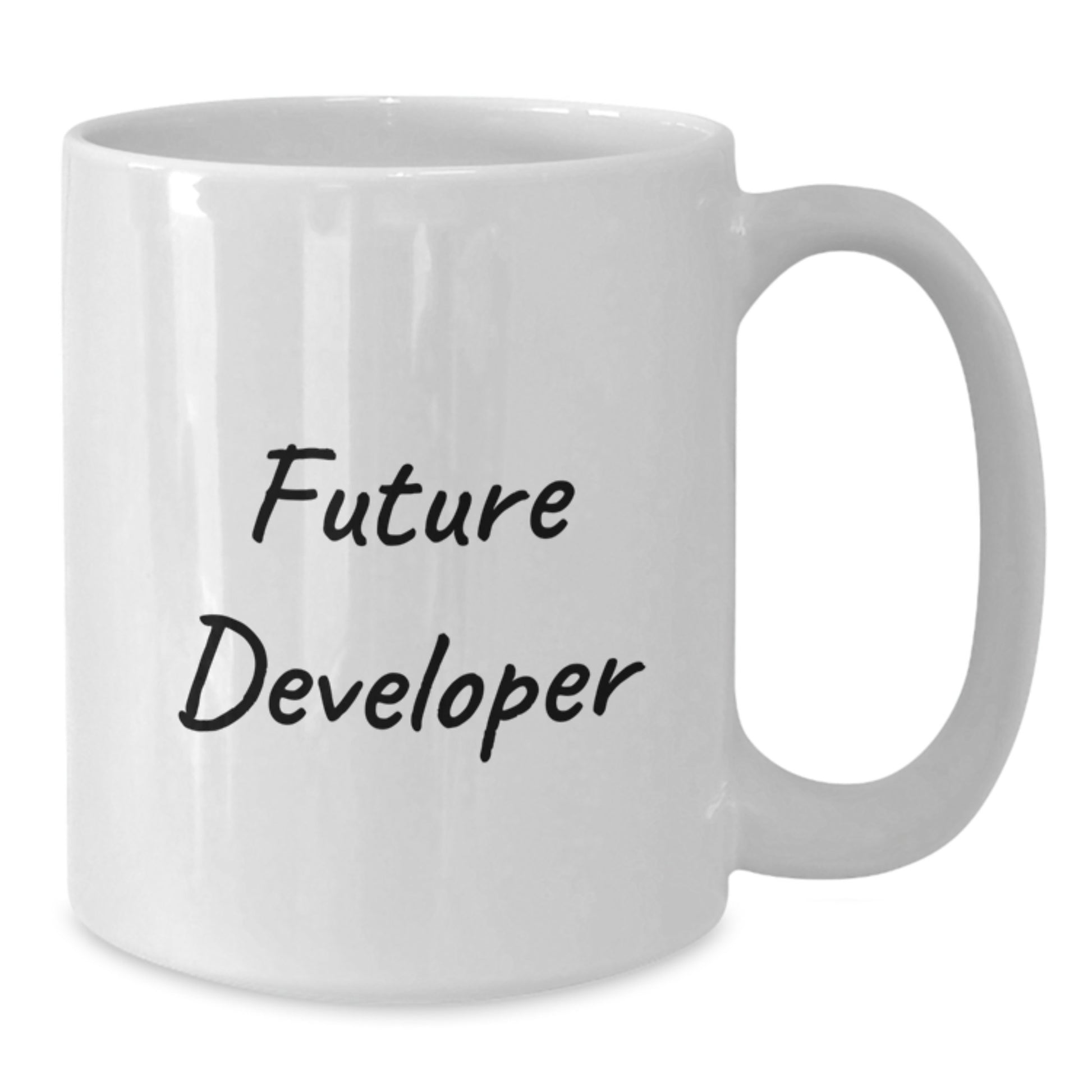 Funny Future Developer Gifts from Friends for Birthday - White Coffee Mug - Additional