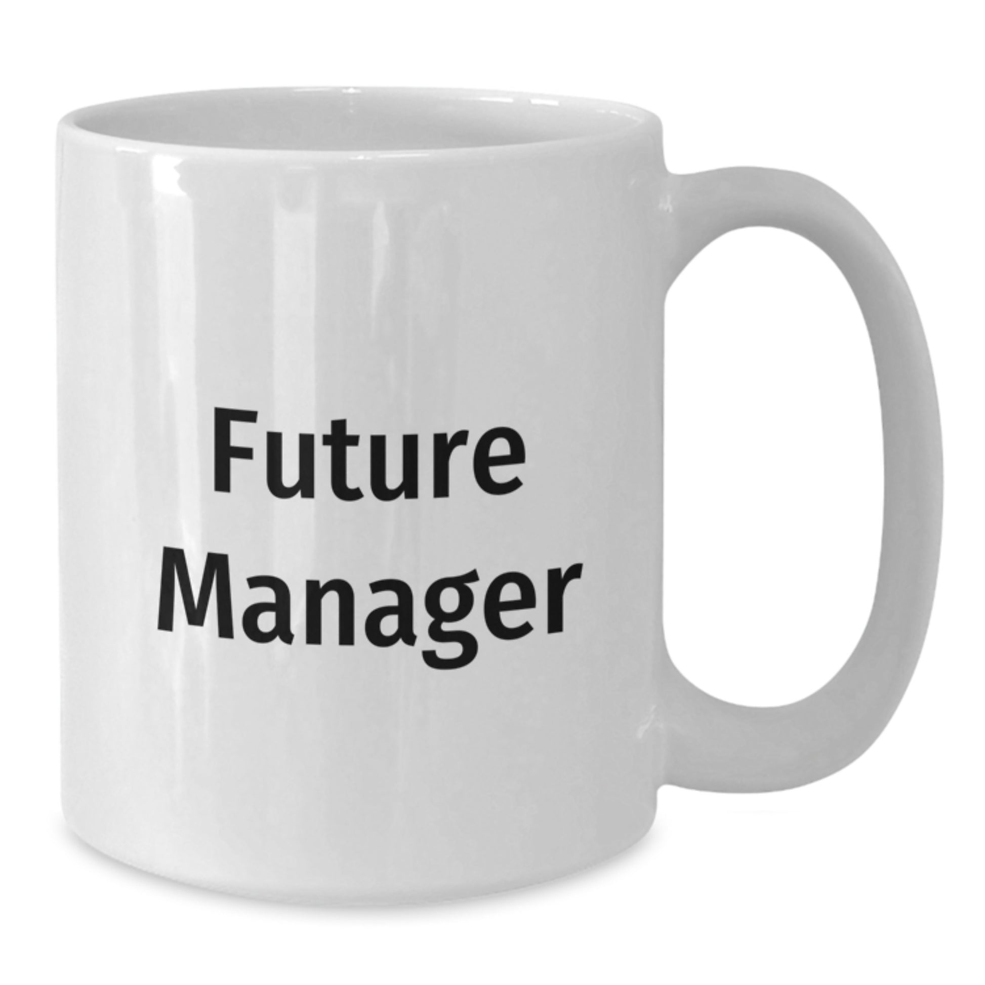 Funny Manager Quote, Gift for Future Manager, White Coffee Mug, Birthday Unique Gifts from Friends for Manager - Additional