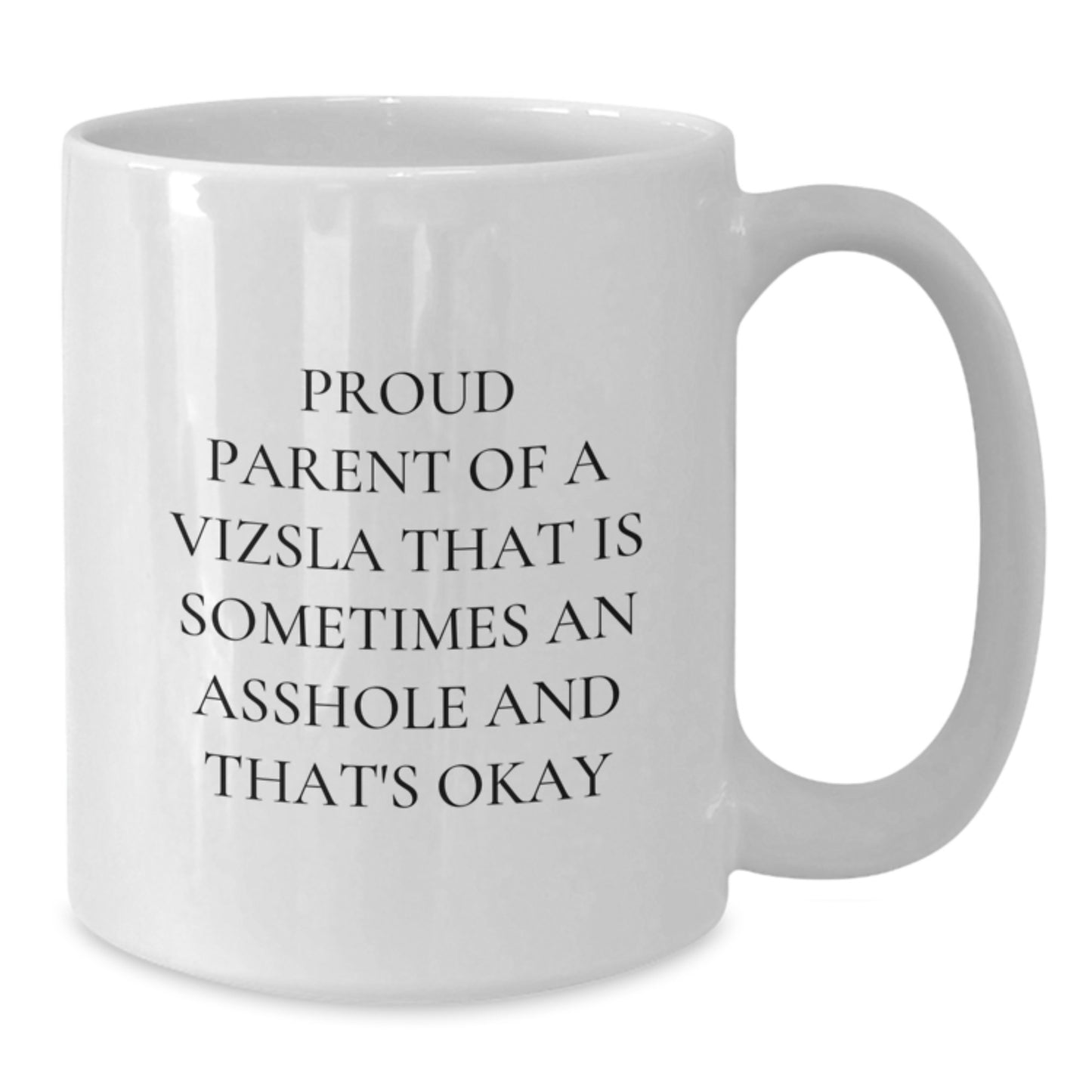 Funny Vizsla Dog Gifts from Men, Gifts for Proud Vizsla Dog Parents, White Coffee Mug for Graduation Unique Occasions - Additional