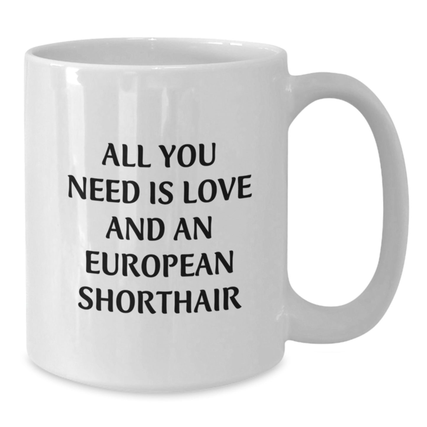 European Shorthair Cat Lovers White Coffee Mug, Funny Quote, Gifts from Friends, Gifts for European Shorthair Cat - Additional