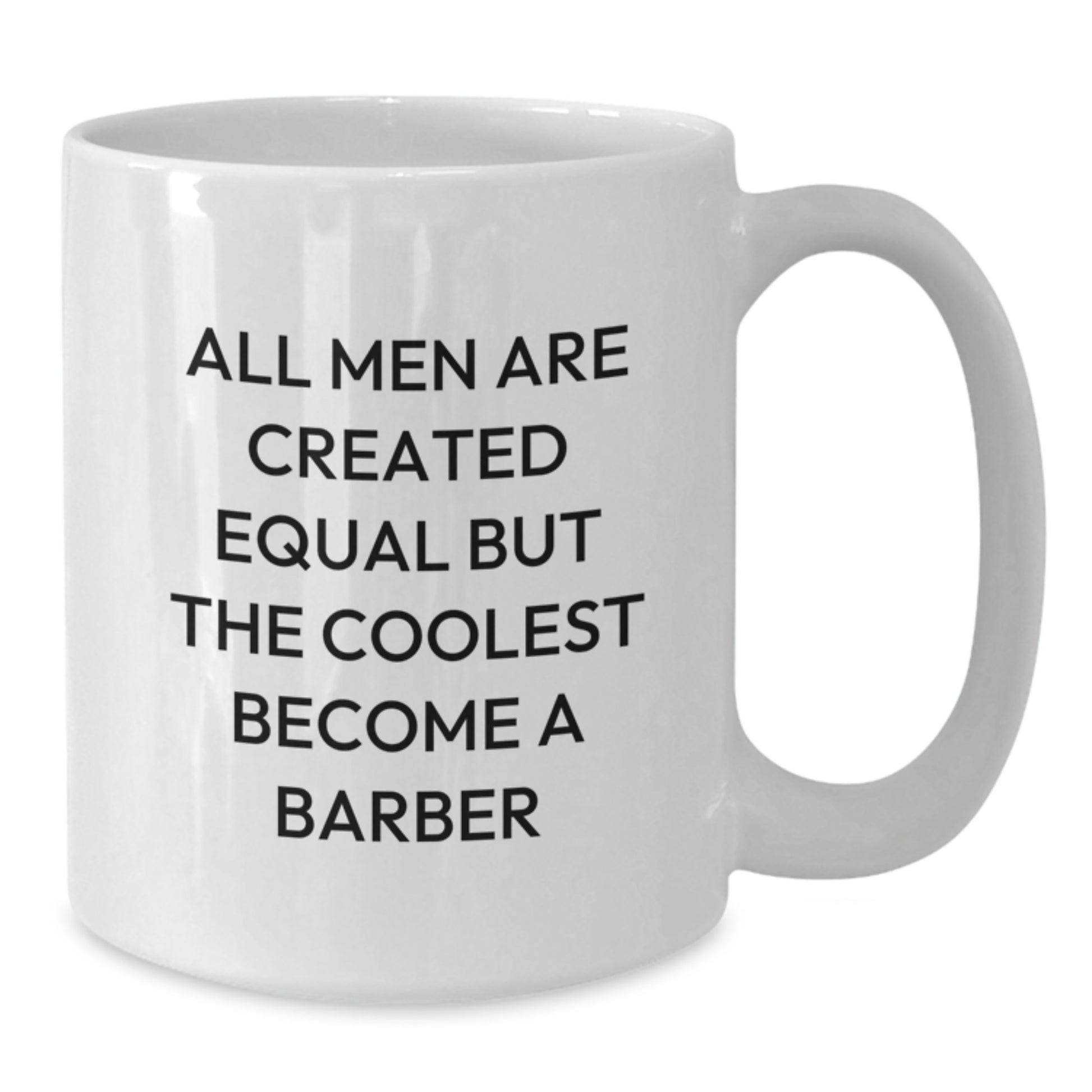 Barber Keepsake White Coffee Mug for Him Birthday Gift Premium Ceramic - Additional