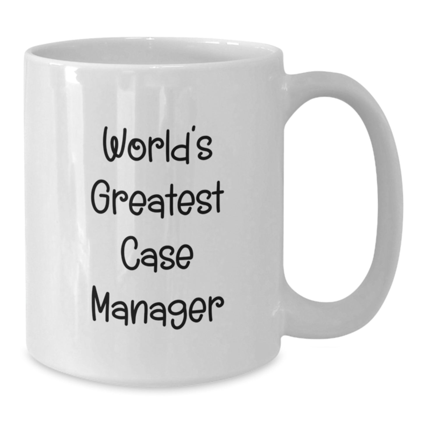 Funny World's Greatest Case Manager Gifts for Men from Family, Unique Christmas Unique Gifts, White Coffee Mug for Case Manager - Additional