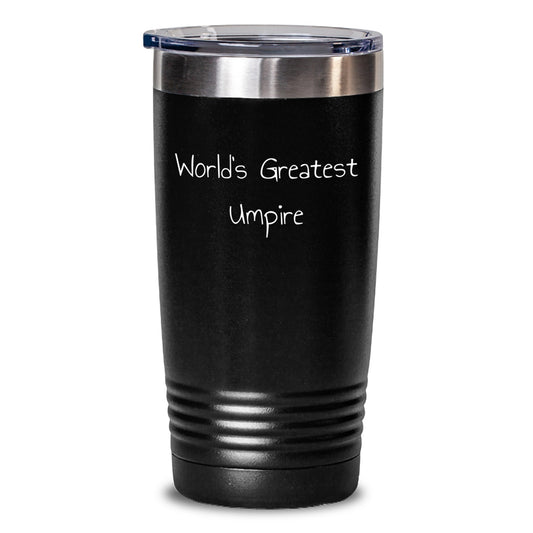 Funny Umpire Gifts for Umpire, Mother's Day Unique Gifts from Friends, World's Greatest Umpire Tumbler for Hot and Cold Drinks - Main