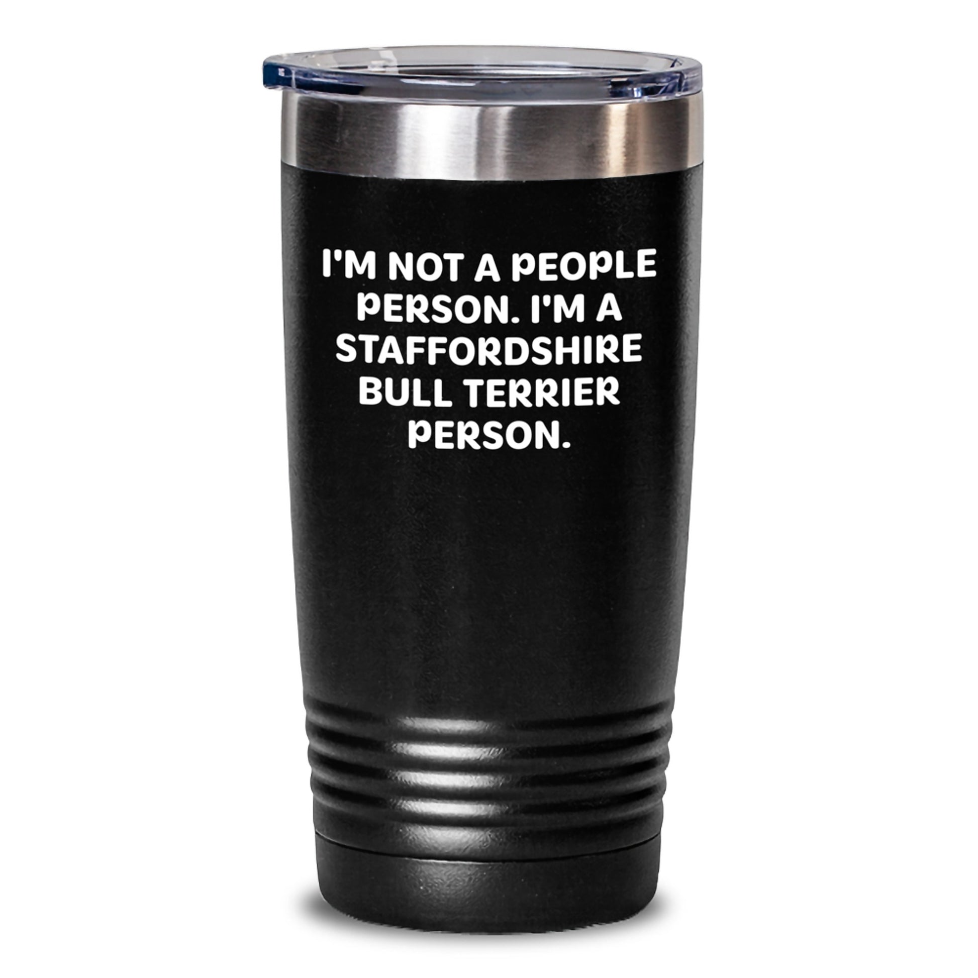 Staffordshire Bull Terrier Dog Lover Funny Tumbler Gifts from Men or Women to Husband or Wife on Valentine's - Main