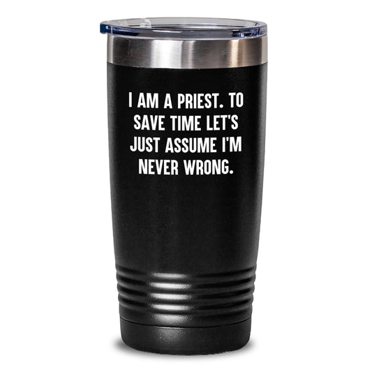Funny Priest Gifts, Unique Tumblers for Priest, Christmas Unique Gifts from Friends to Priest - Main