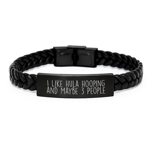 Hula Hooping Keepsake Bracelet Gift for Him - A Lighthearted Sentiment - Image 1