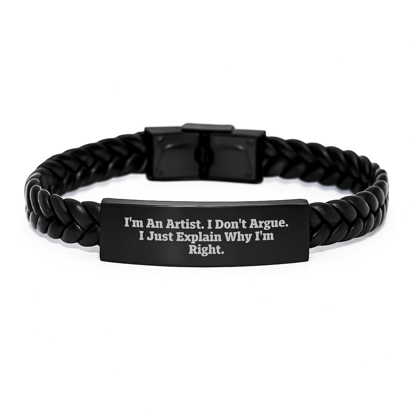 Funny Artist Interlaced Leather Bracelet Gifts from Friends to Artist for Graduation Unique Presents - Image 1