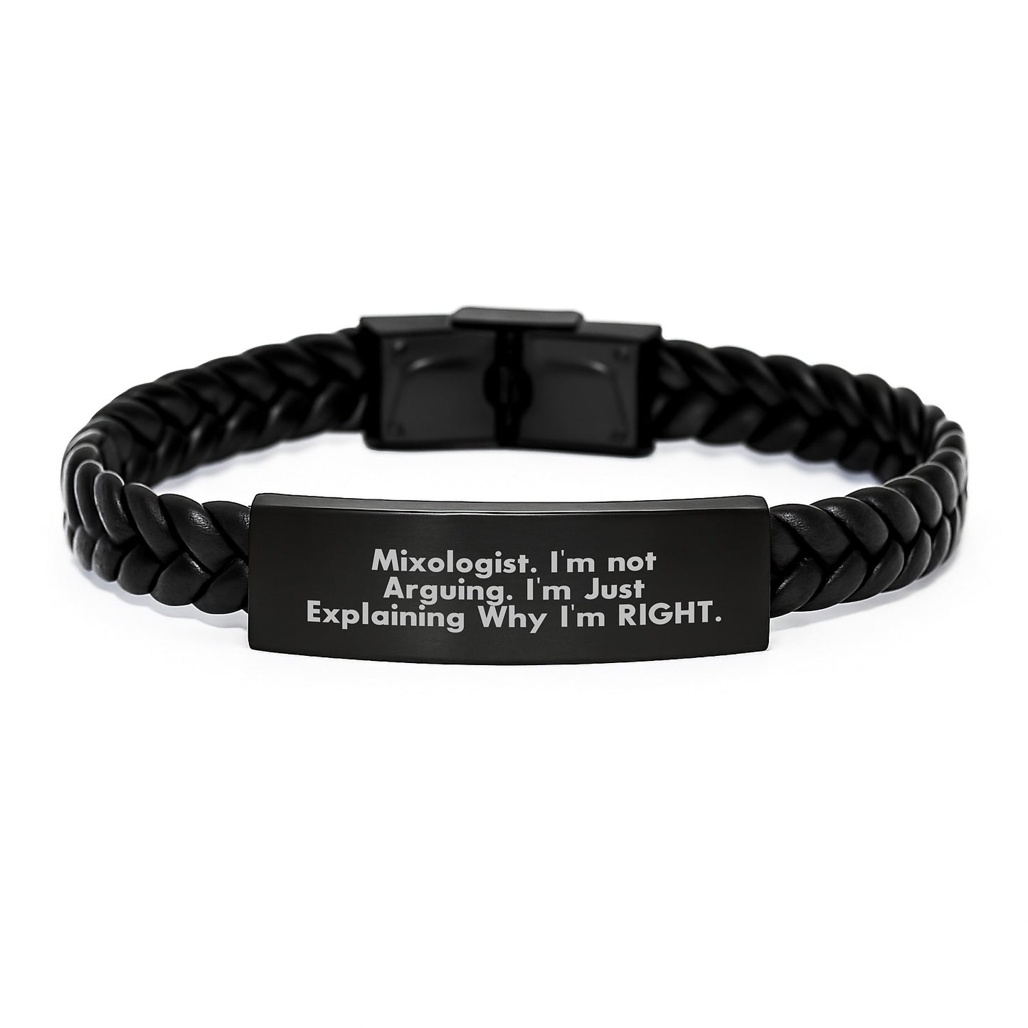 Mixologist Gifts, Funny Quote Interlaced Leather Wrap, Graduation Unique Gifts for Men, Women, Friends, Family from - Image 1