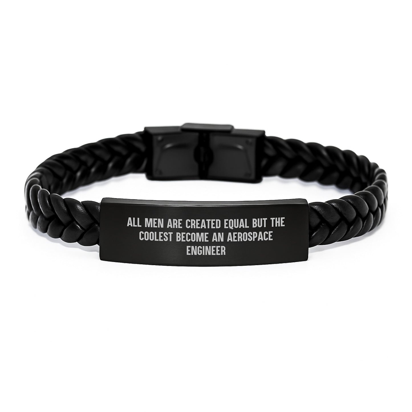 Birthday Gift Aerospace Engineer Interlaced Leather Bracelet for Her - Image 1