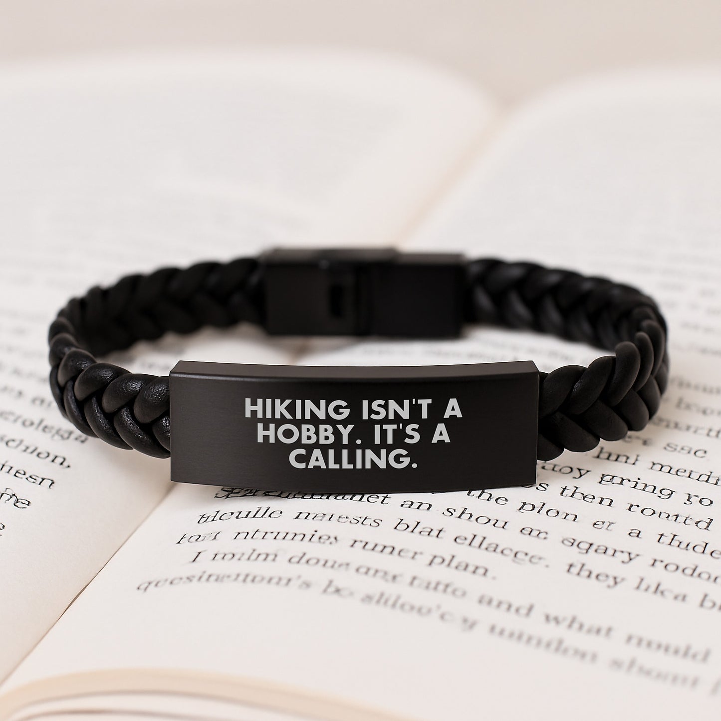Funny Hiking Quotes Interlaced Leather Bracelets Christmas Unique Gifts for Men from Friends - Image 3
