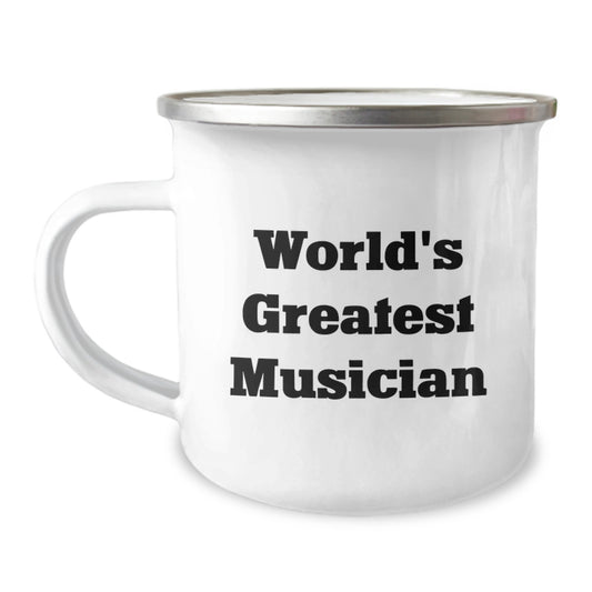 Funny Musician Gifts for Him, Unique Camping Mug from Friends, Best Musician Graduation Unique Gifts - Image 1