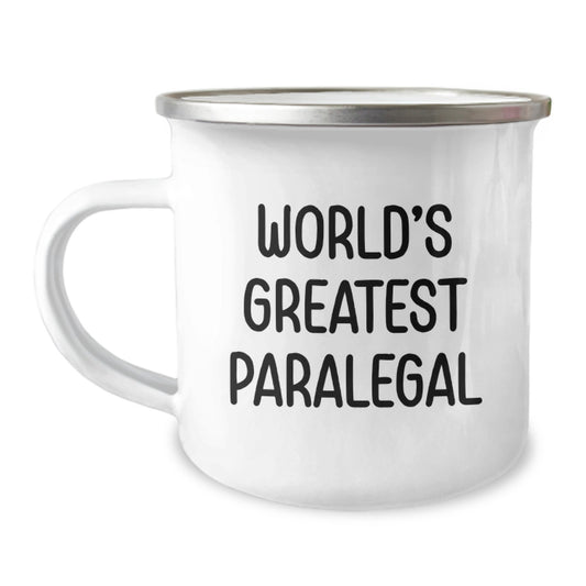 Gifts from Family for World's Greatest Paralegal Dad on Father's Day Unique Camping Mug - Funny Quote - Image 1
