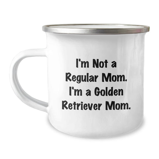 Funny Golden Retriever Dog Mom Camping Mug Gifts from Friends for Birthday Unique - Image 1