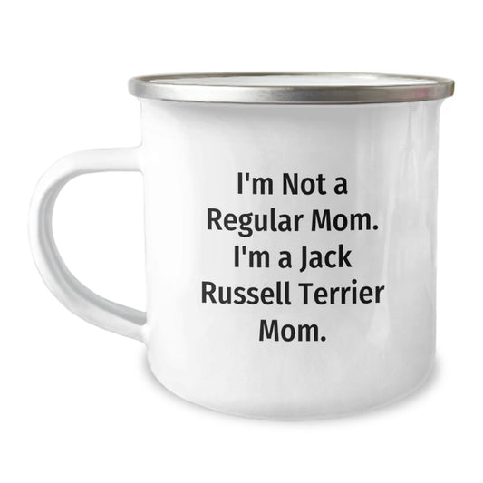 Unique Funny Gifts from Mom to Jack Russell Terrier Dog Mom for Graduation Unique Gifts, Camping Mug for Jack Russell Terrier Dog Lovers - Image 1
