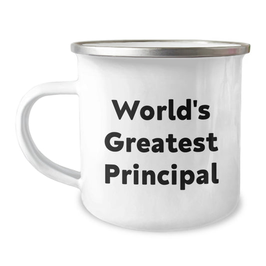 Funny World's Greatest Principal Birthday Unique Gifts for Principal, Funny Camping Mug for Men, Funny Principal Gifts from Family - Image 1