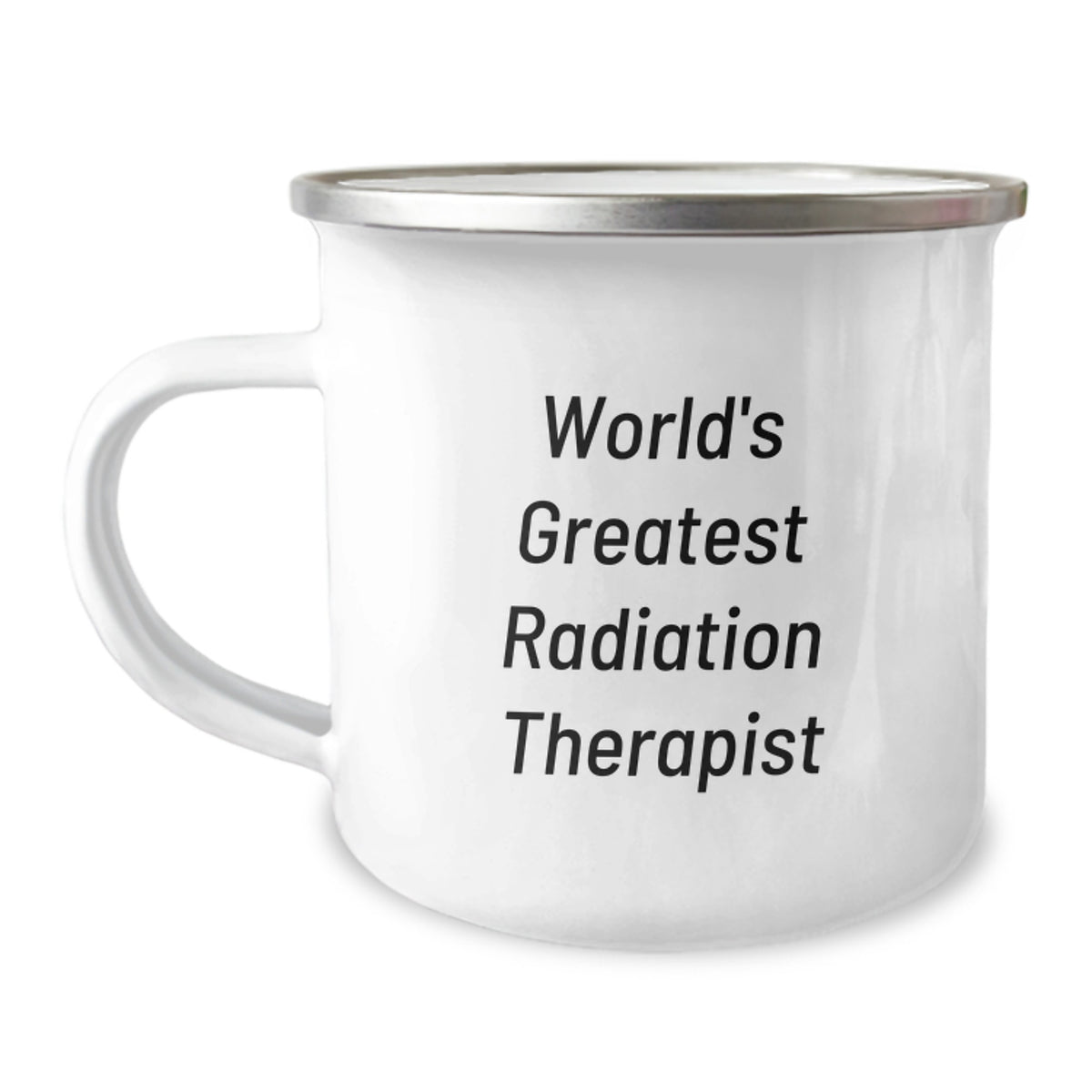 Funny Radiation Therapist Gifts from Friends for Men - 'World's Greatest Radiation Therapist' Camping Mug, Birthday Unique Gifts - Image 1