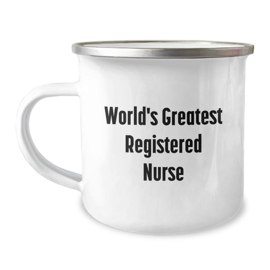 Funny World's Greatest Registered Nurse Gifts for Registered Nurse Camping Mug - Best Christmas Unique Gifts - Image 1