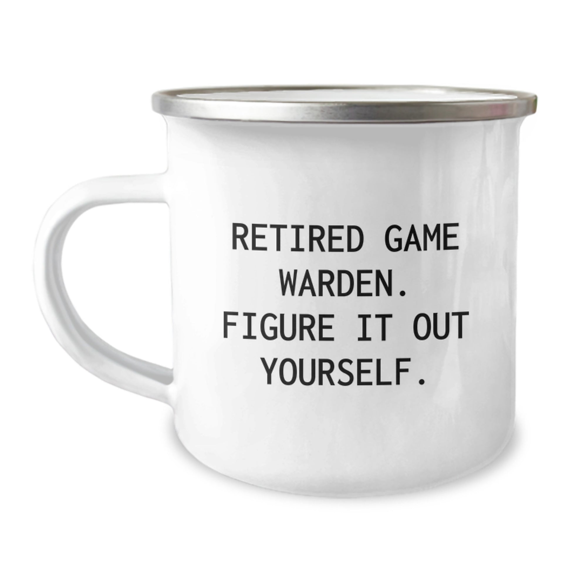 Funny Gifts from Men to Game Wardens, Birthday Unique Gifts for Friends of Retired Game Wardens, Camping Mug - Image 1