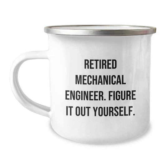 Graduation Unique Gifts for Mechanical Engineer Friends - Funny Quote - Stainless Steel Camping Mug - Image 1