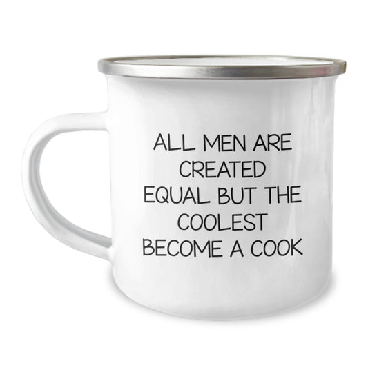 Funny Cooking Quotes for Men, Camping Mug, Unique Valentine's Gifts from Friends for Cook Lovers - Image 1