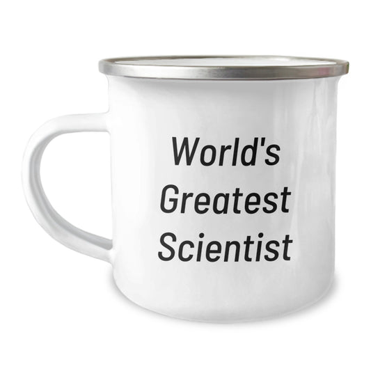Funny Scientist Gifts for Him, World's Greatest Scientist Camping Mug, Christmas Unique Presents from Friends to Family Men - Image 1