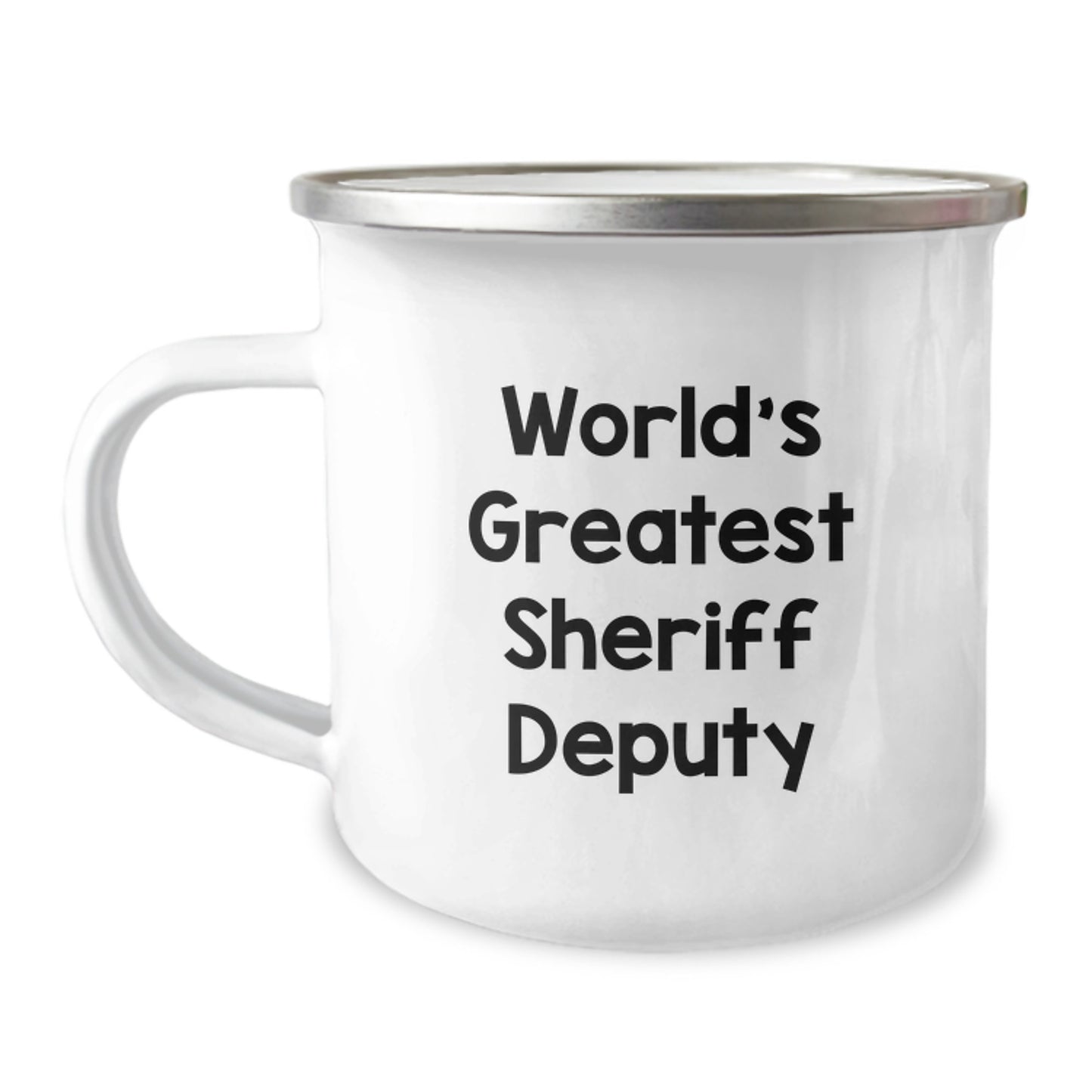 Gifts from Family for Sheriff Deputy, World's Greatest Sheriff Deputy Funny Quote, Camping Mug for Sheriff Deputy Graduation Unique Gifts - Image 1
