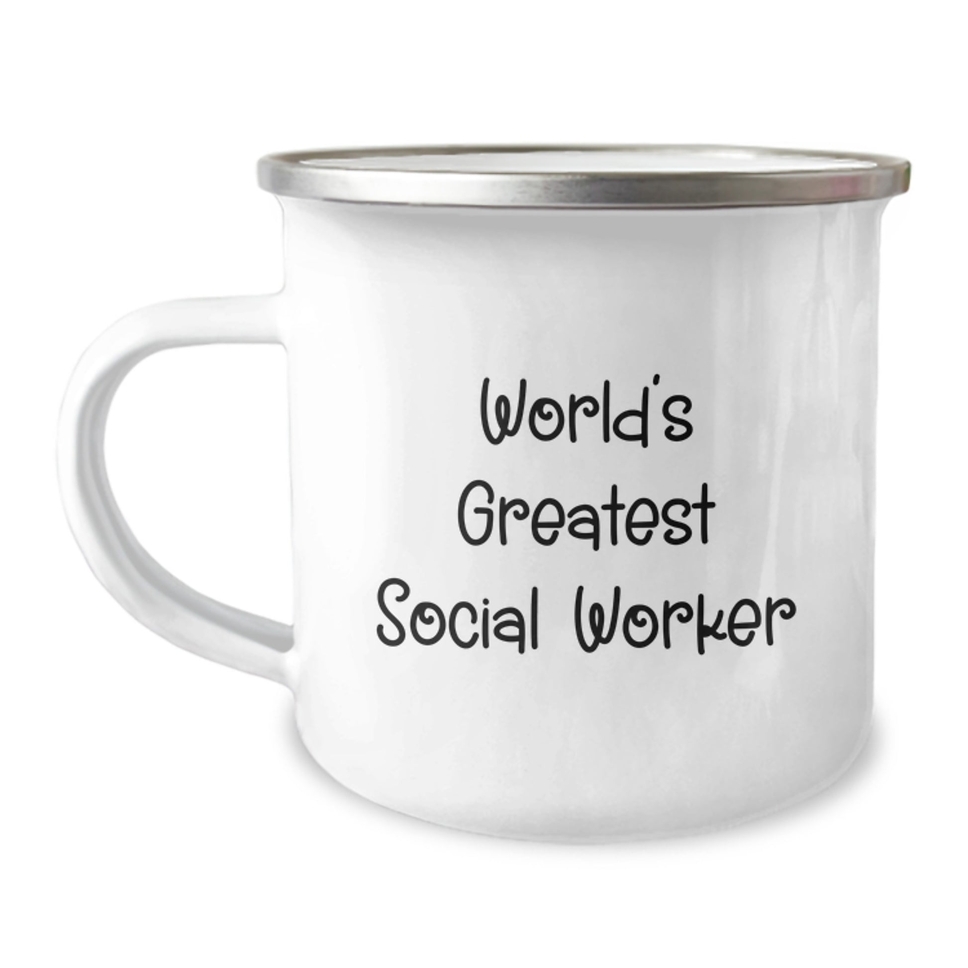 Funny World's Greatest Social Worker Christmas Unique Gifts from Friends to Family Camping Mug for Social Worker Enthusiasts - Image 1