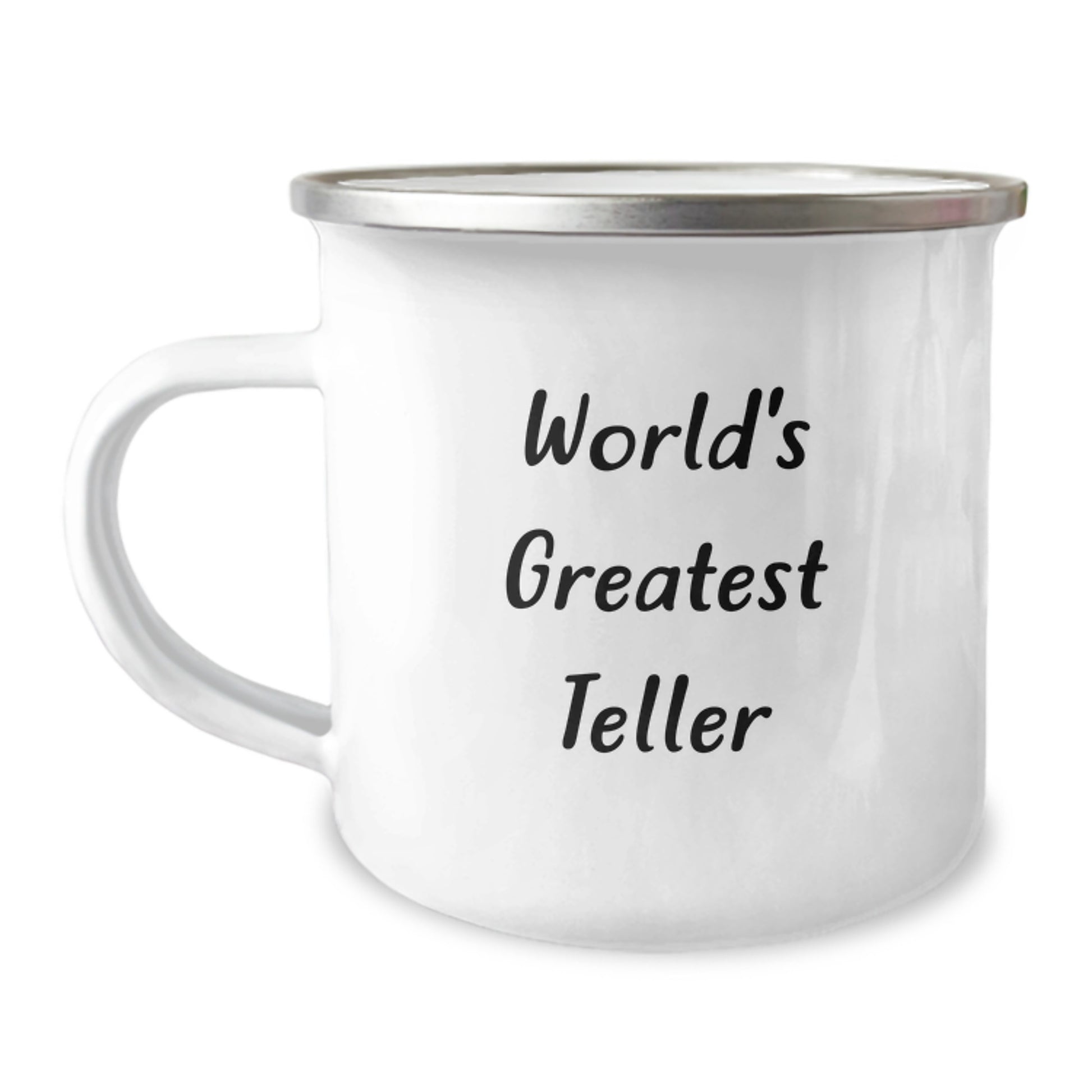 Funny Teller Gifts from Friends, World's Greatest Teller Camping Mug, Christmas Unique Gifts for Teller - Image 1
